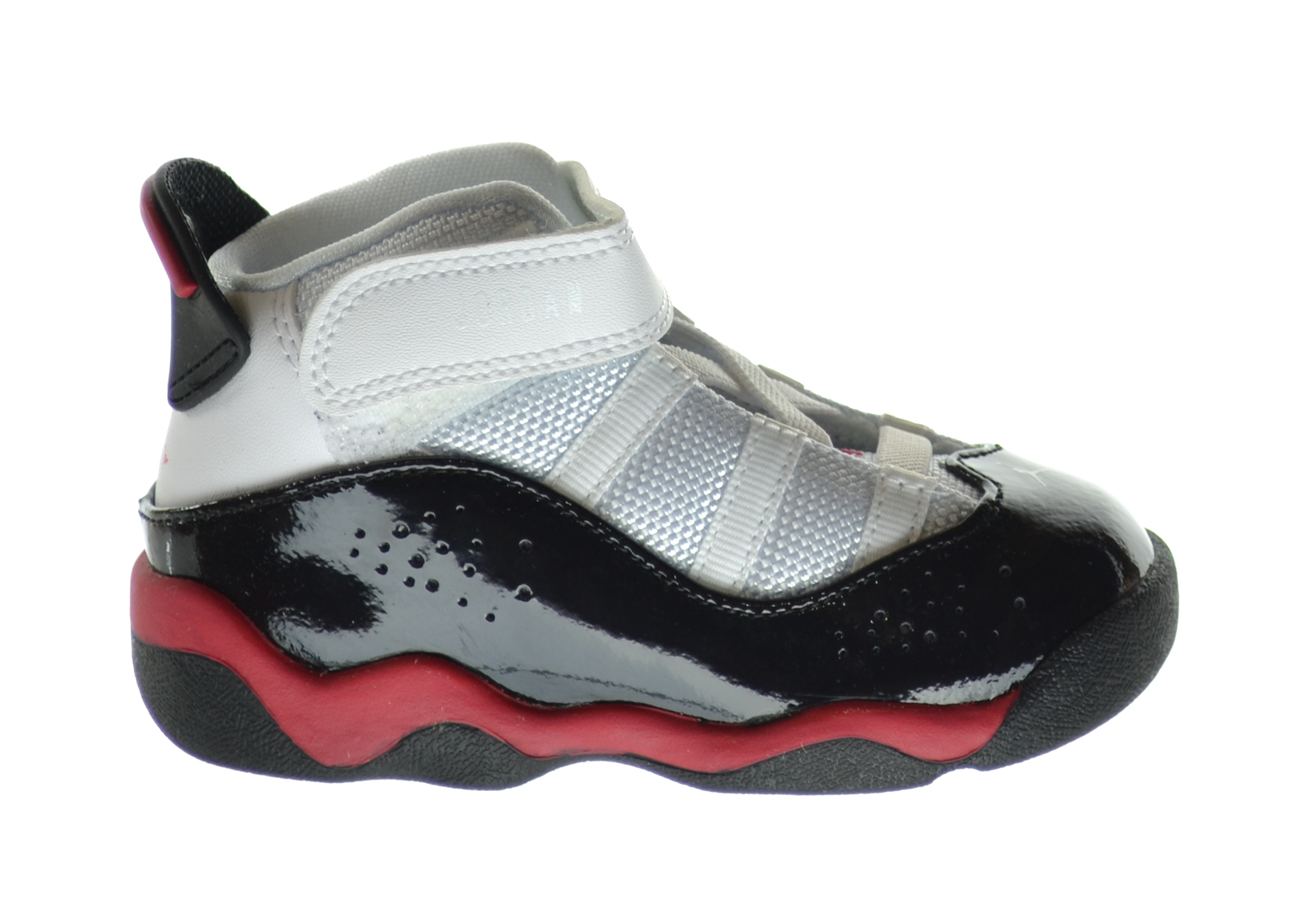 Jordan 6 Rings (TD) Baby Toddlers Shoes White/Legion Red-Black 323420