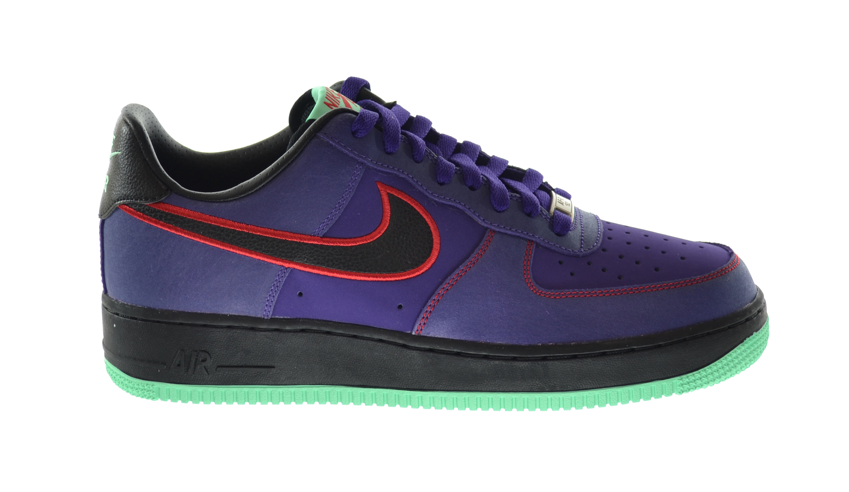 purple black air force ones