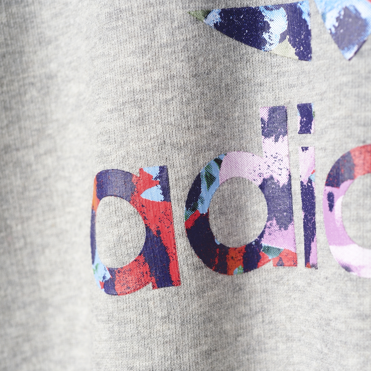 Sudadera con capucha para niñas Adidas Originals S rosa mediana gris brezo-multicolor s96103 - Imagen 3 de 6