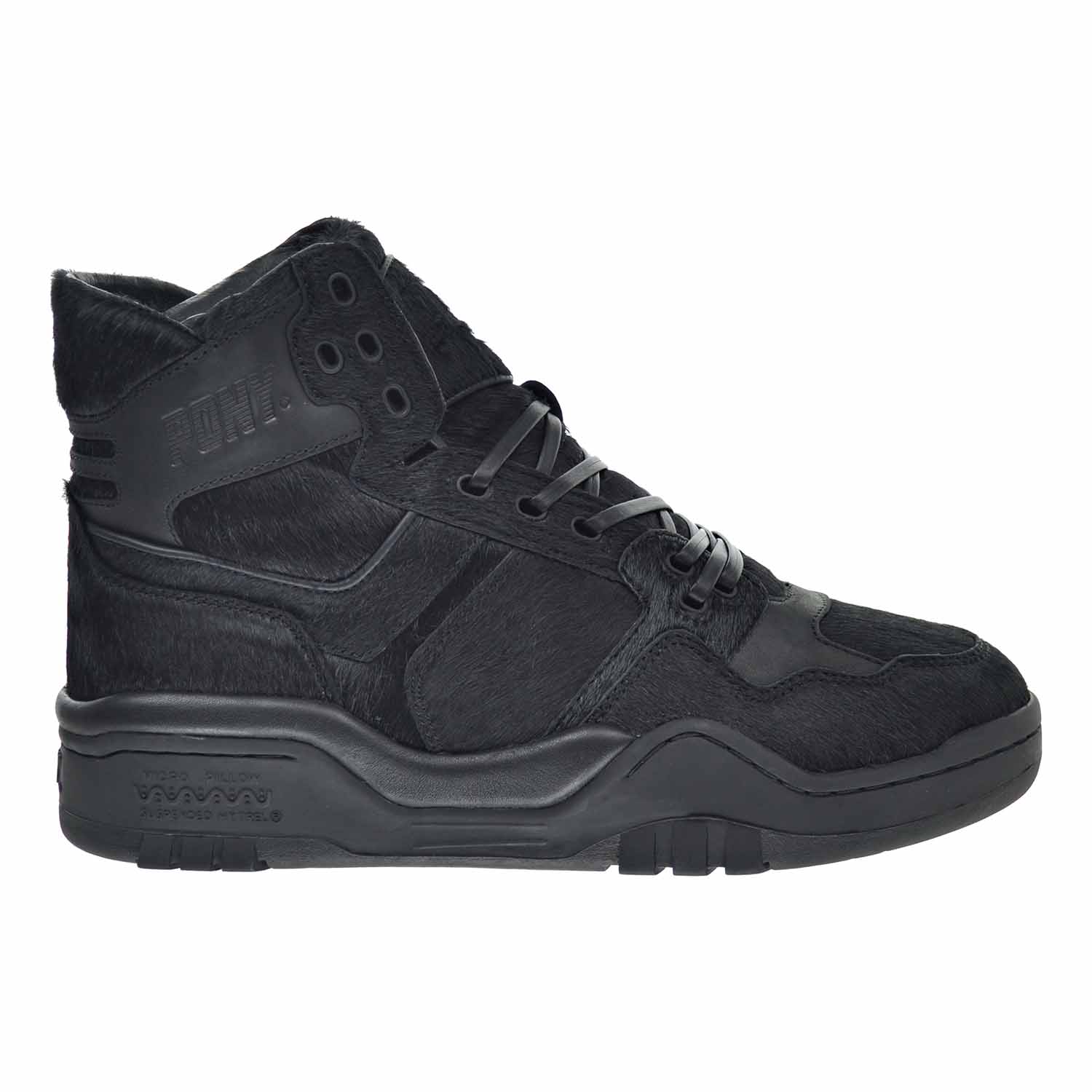 black pony hair shoes
