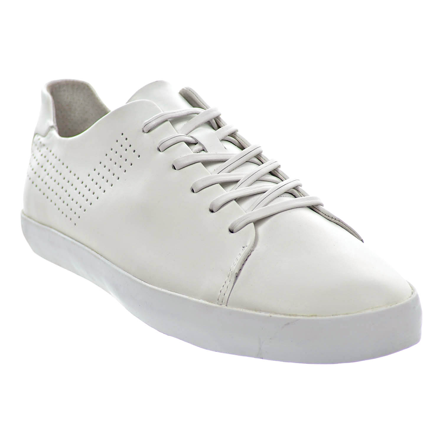 PONY Product Of New York Greenwich Leather Men's Shoes White Mono ...