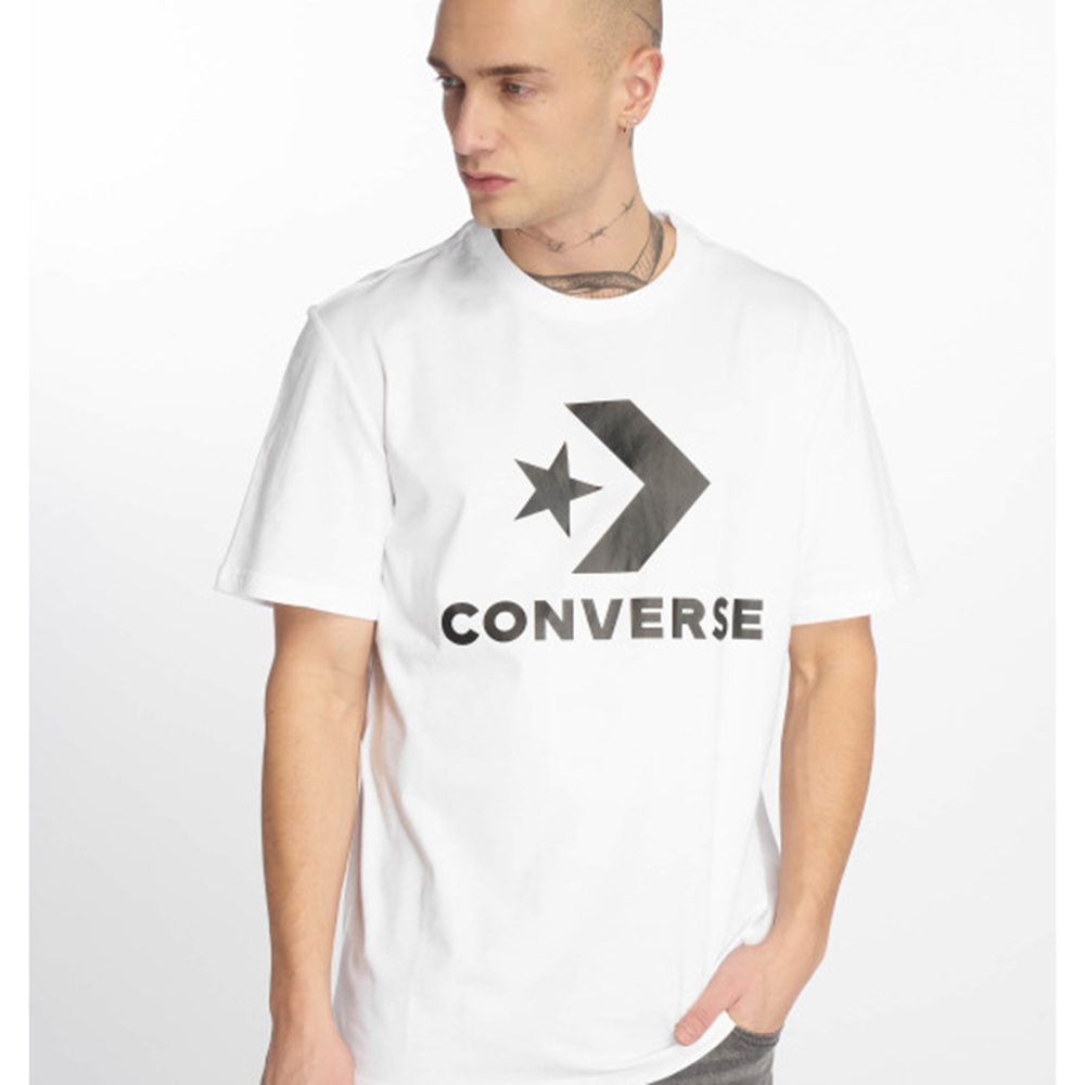 Converse Men's Star Chevron Tee White 10007888-A19-939 | eBay