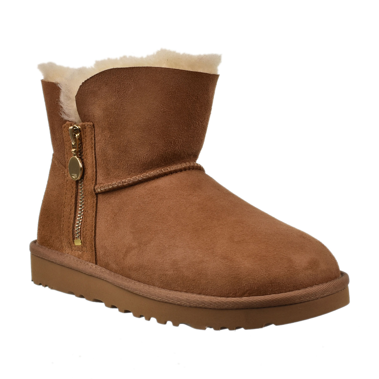 UGG Bailey Zip Mini Retro Fleece Women's Boots Chestnut 1112481