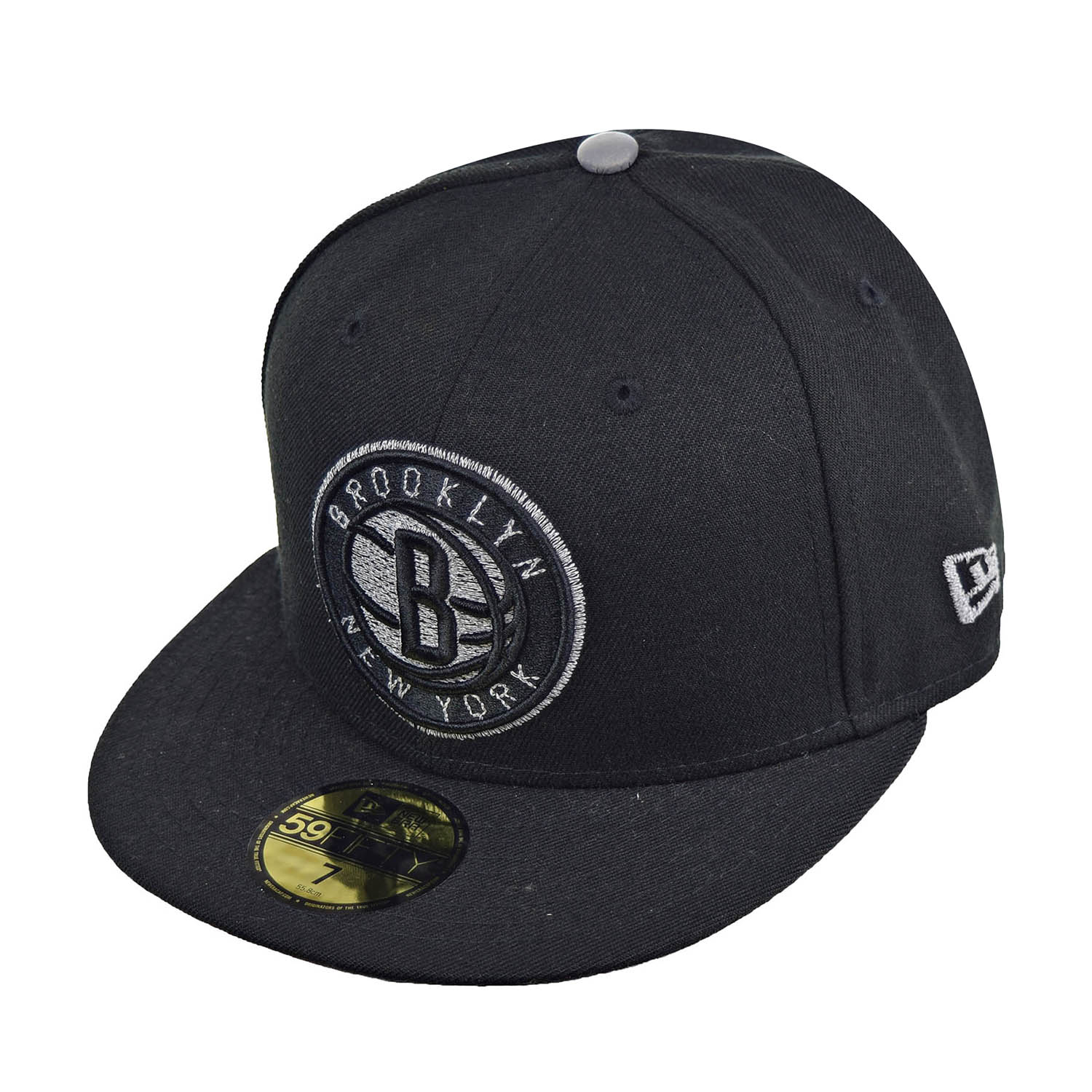 New Era New York Brooklyn Nets Logo Flective NBA 59Fifty Men's Hat Cap ...
