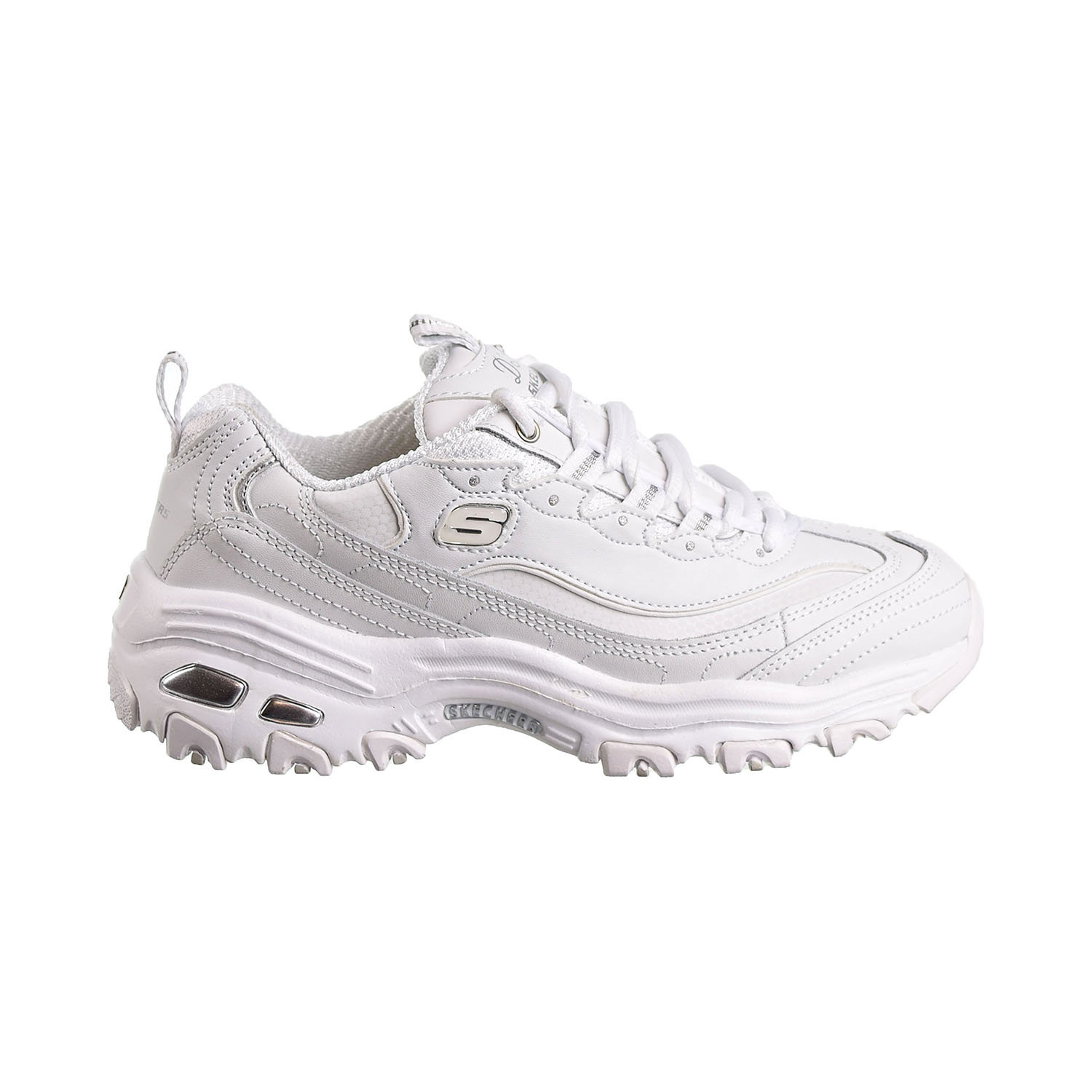 skechers d'lites 3 womens silver