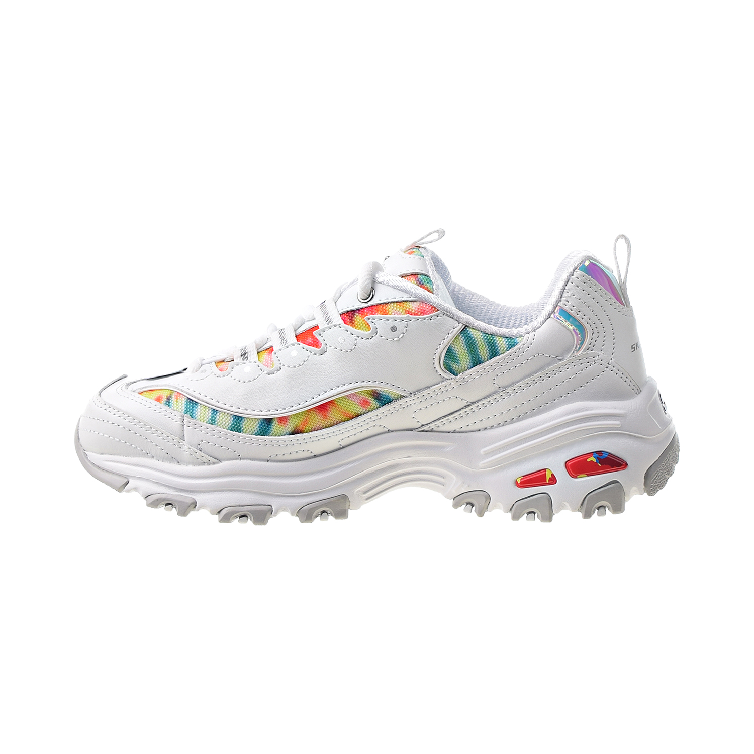 skechers summer fiesta white