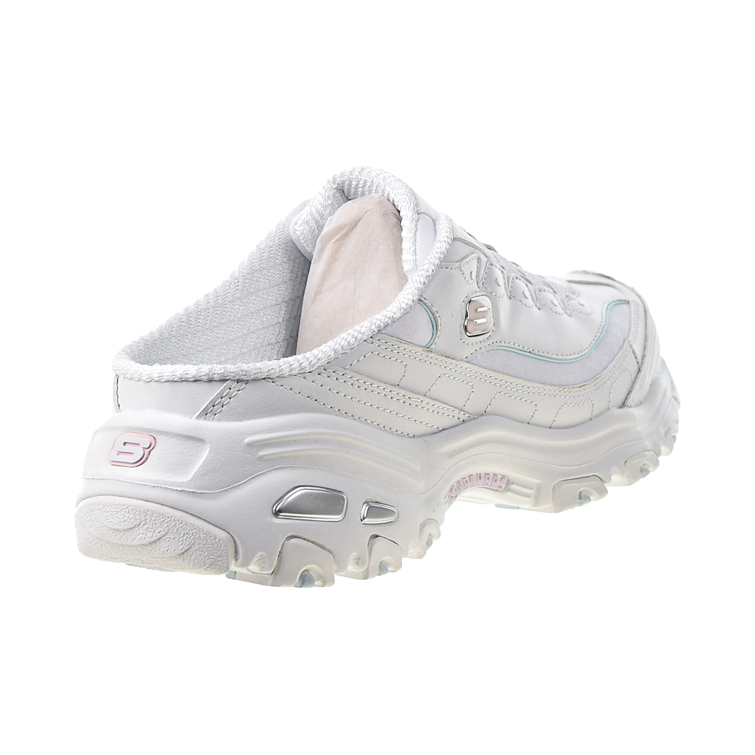 skechers white pink