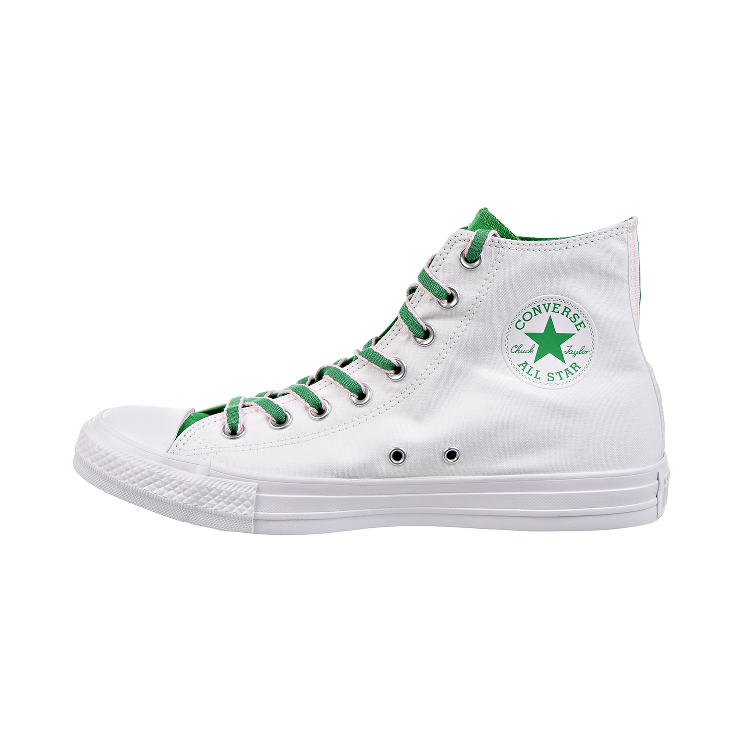 Converse Chuck Taylor All Star Hi Men's Shoes White-Green-Cherry Blossom 160465C | eBay