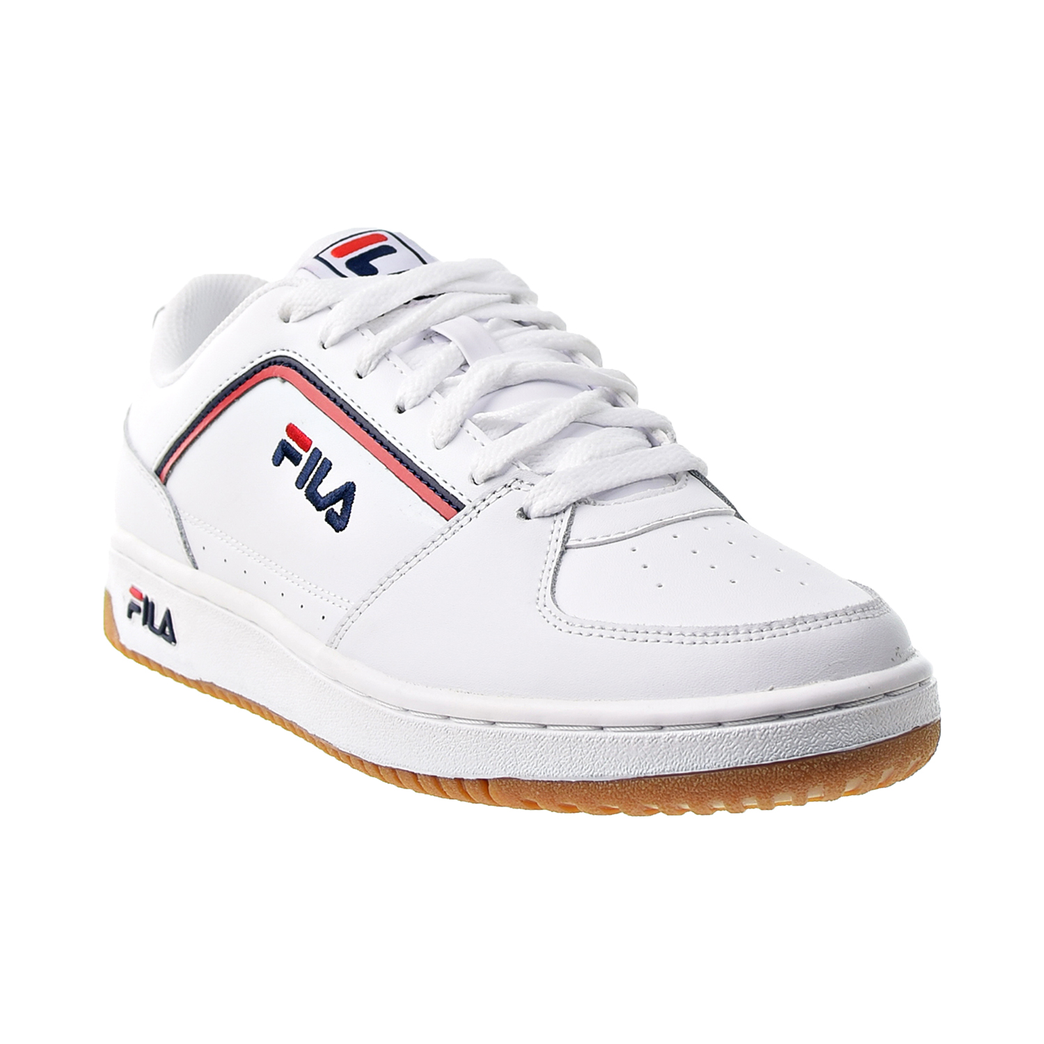 fila red and white shoes