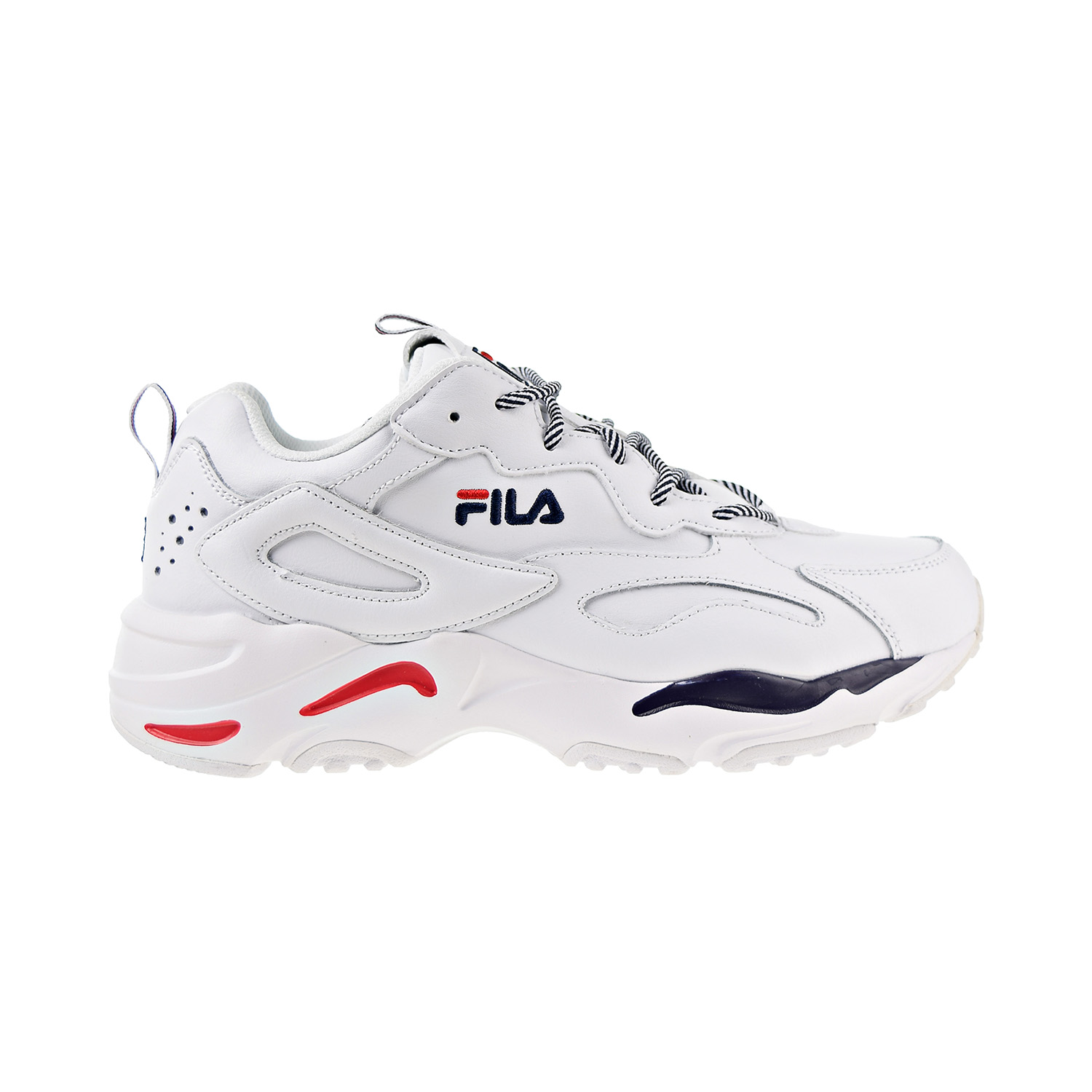 Fila Ray Tracer Men's Shoes White-Fila Navy-Fila Red 1RM00661-125 | eBay