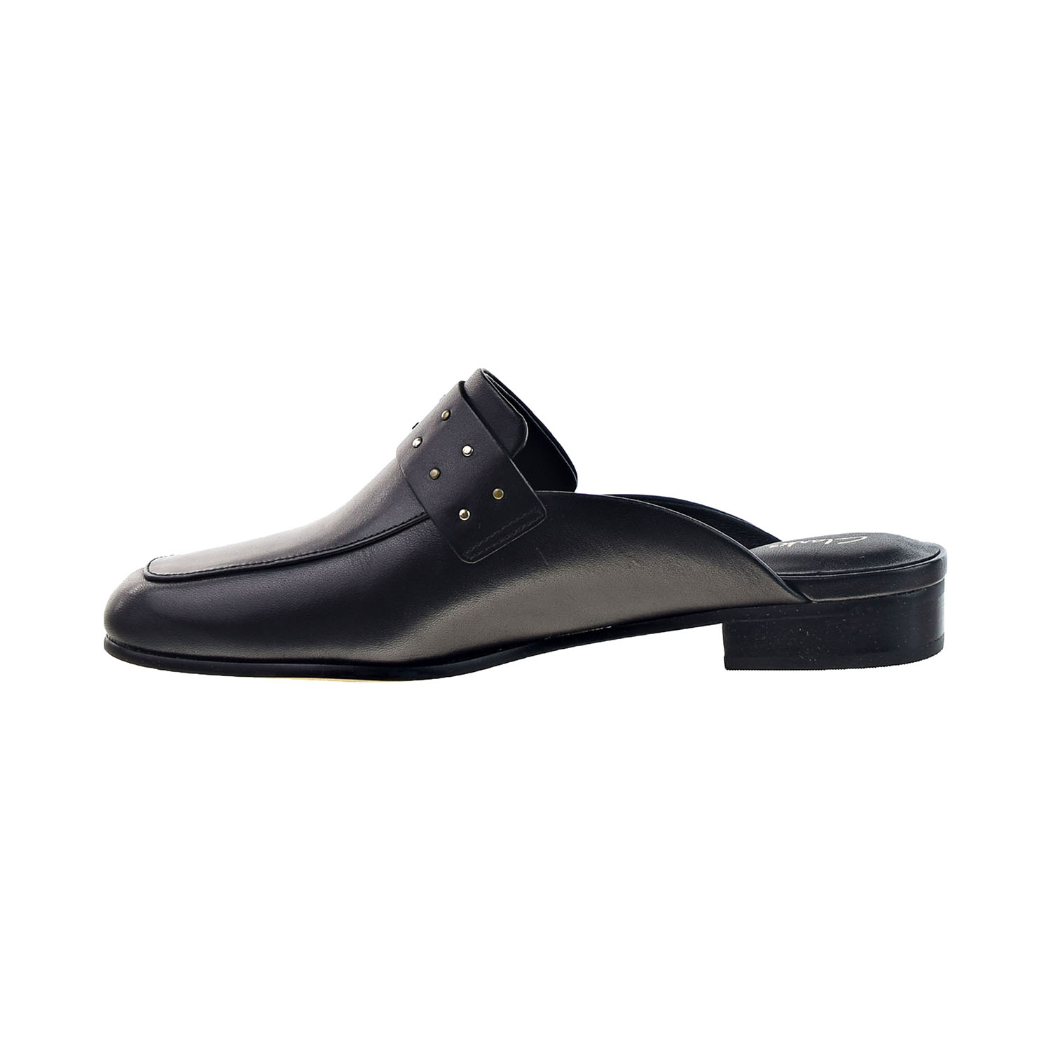 Clarks Pure Mule Women's Slip-on Dress Shoes Black Leather 26150382 | eBay