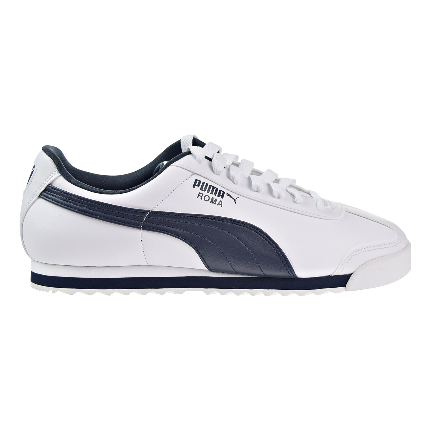 Puma Roma Basic Men's Shoes White/New Navy 353572-12 (11.5 D(M) US)