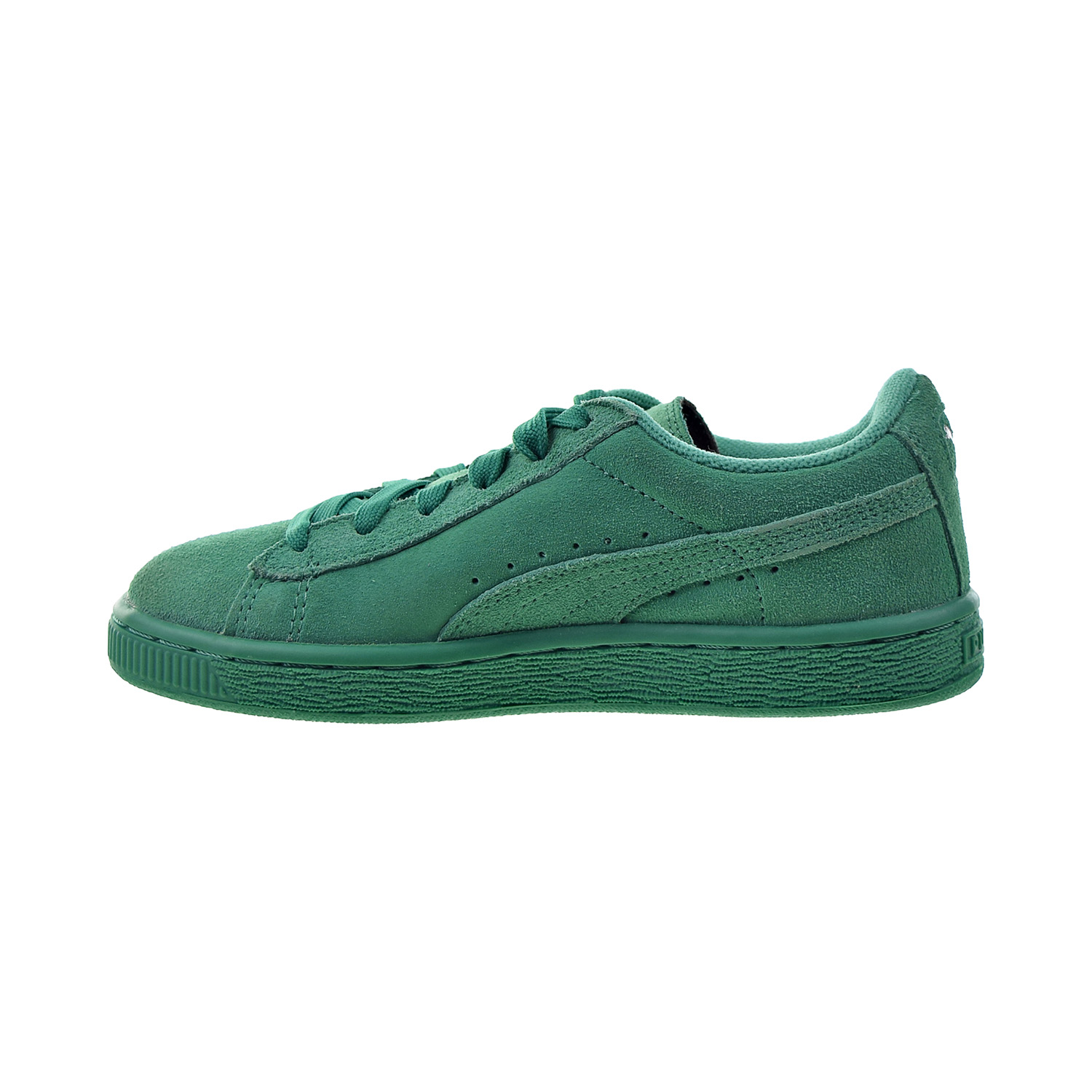 puma slip ons kids green