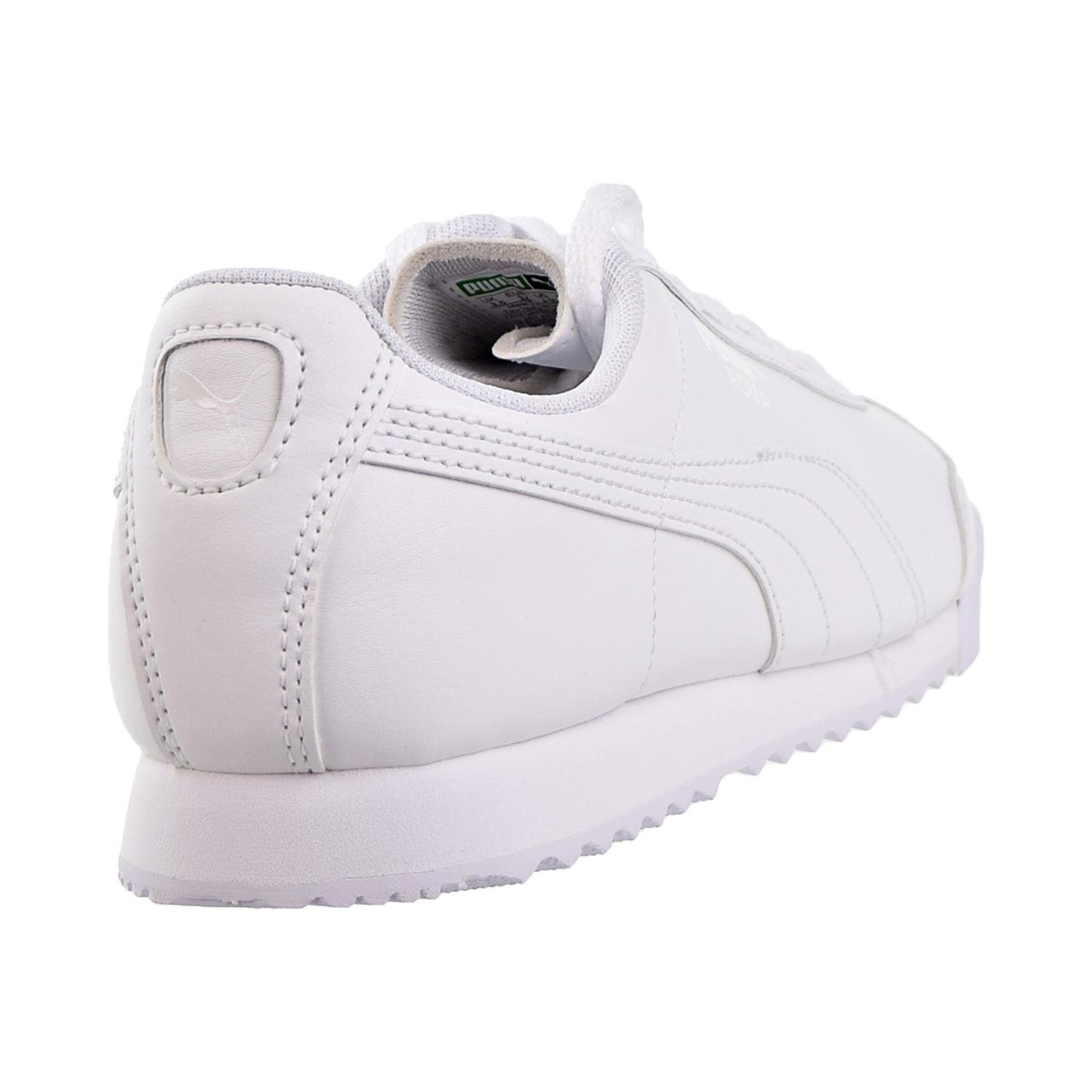 Puma Roma Basic JR Big Kids Shoes White-Light Gray 354259-14 | eBay