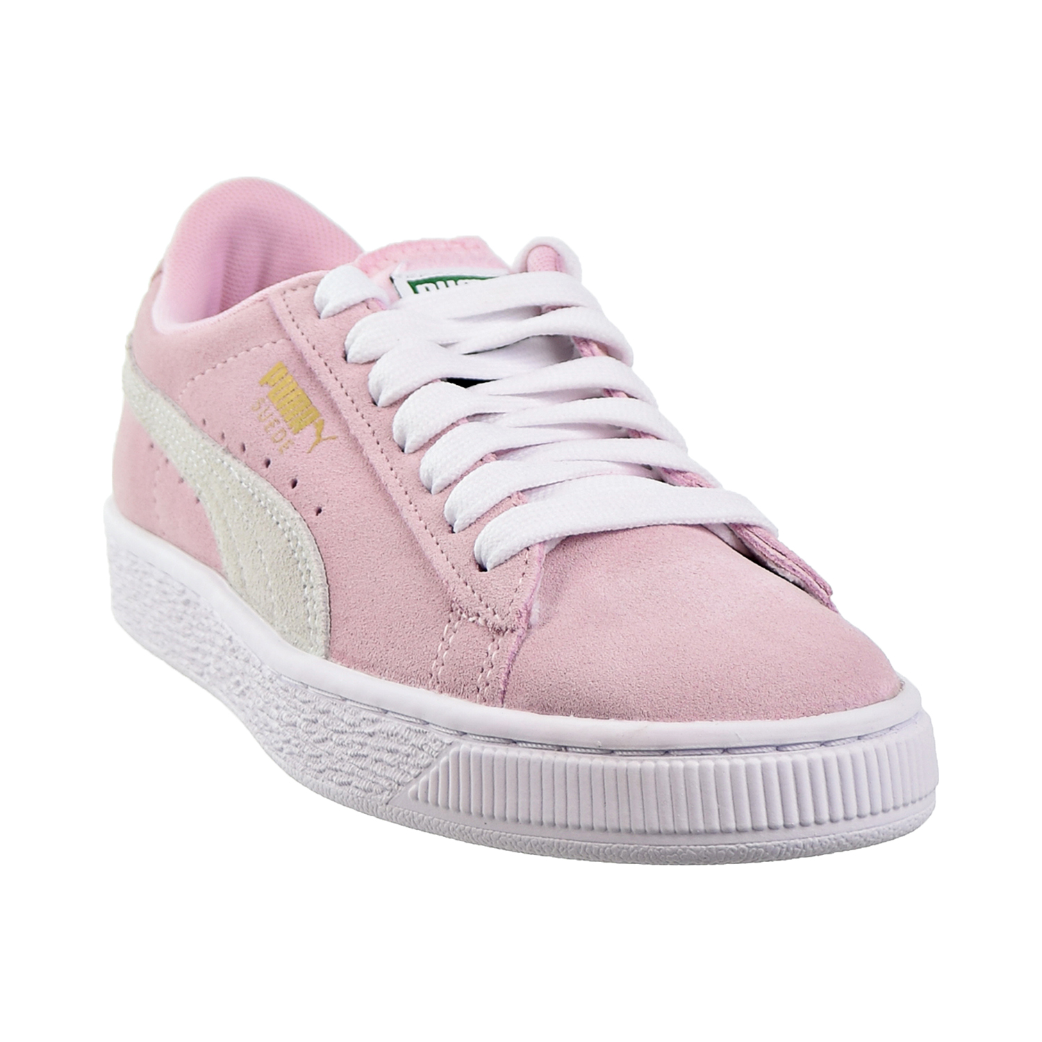gold white and pink pumas