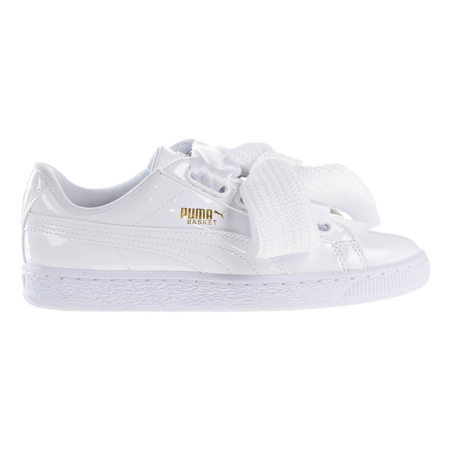 puma basket white shoes