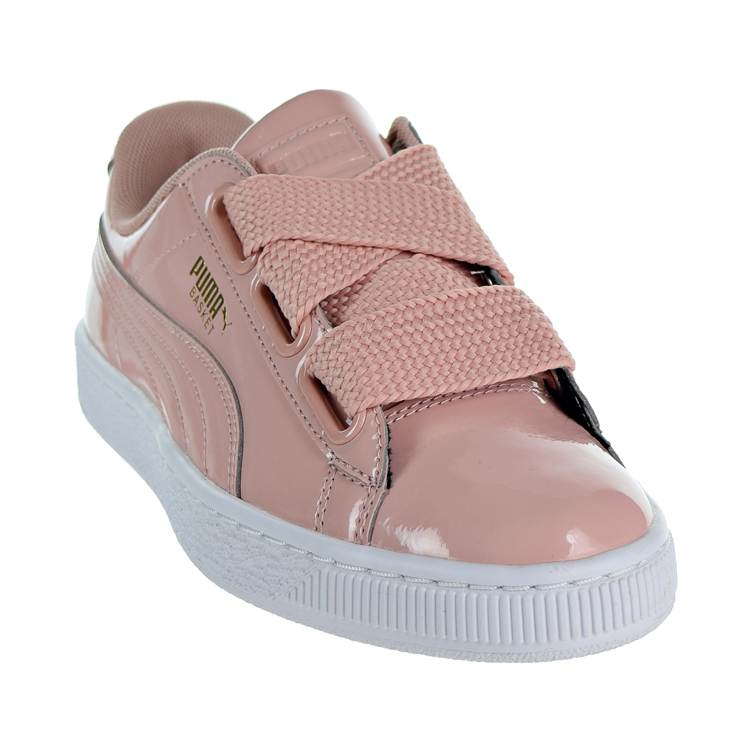 puma basket heart peach beige