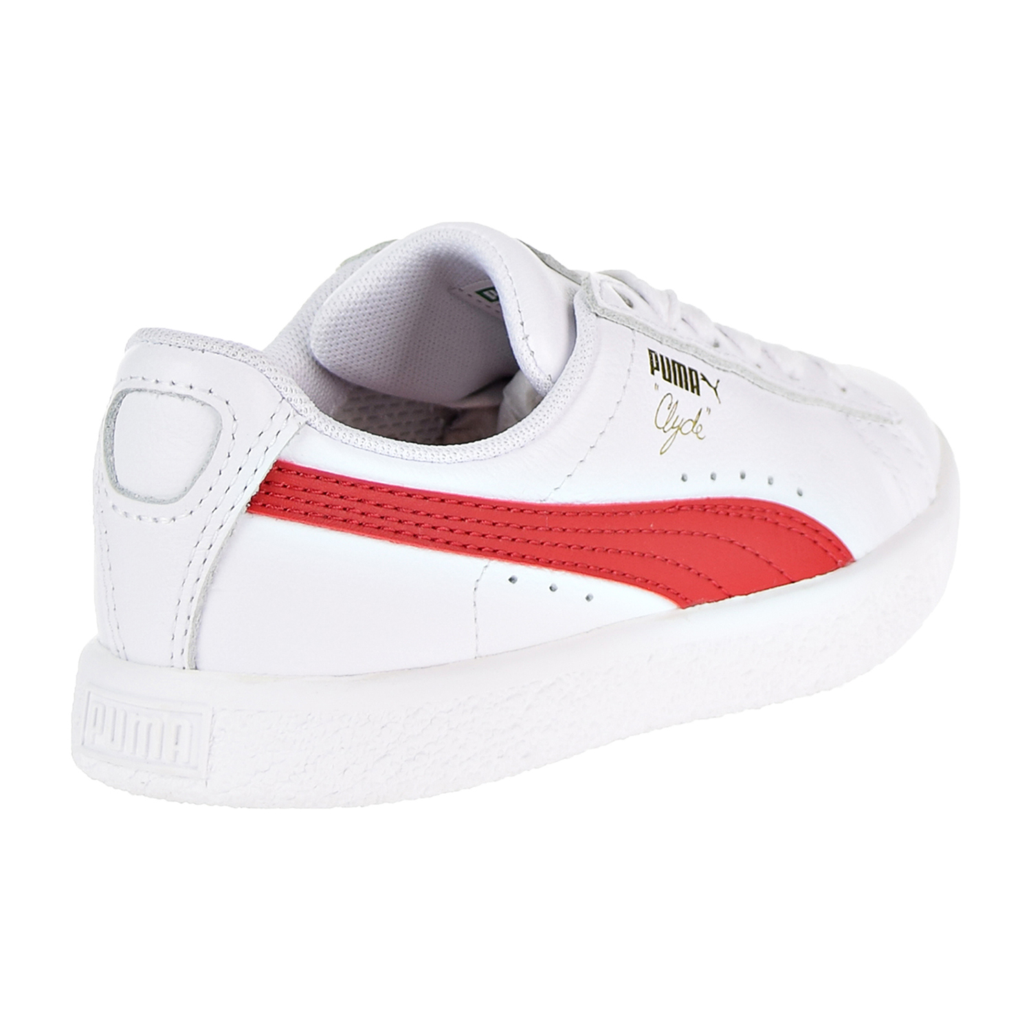 puma clyde core foil white