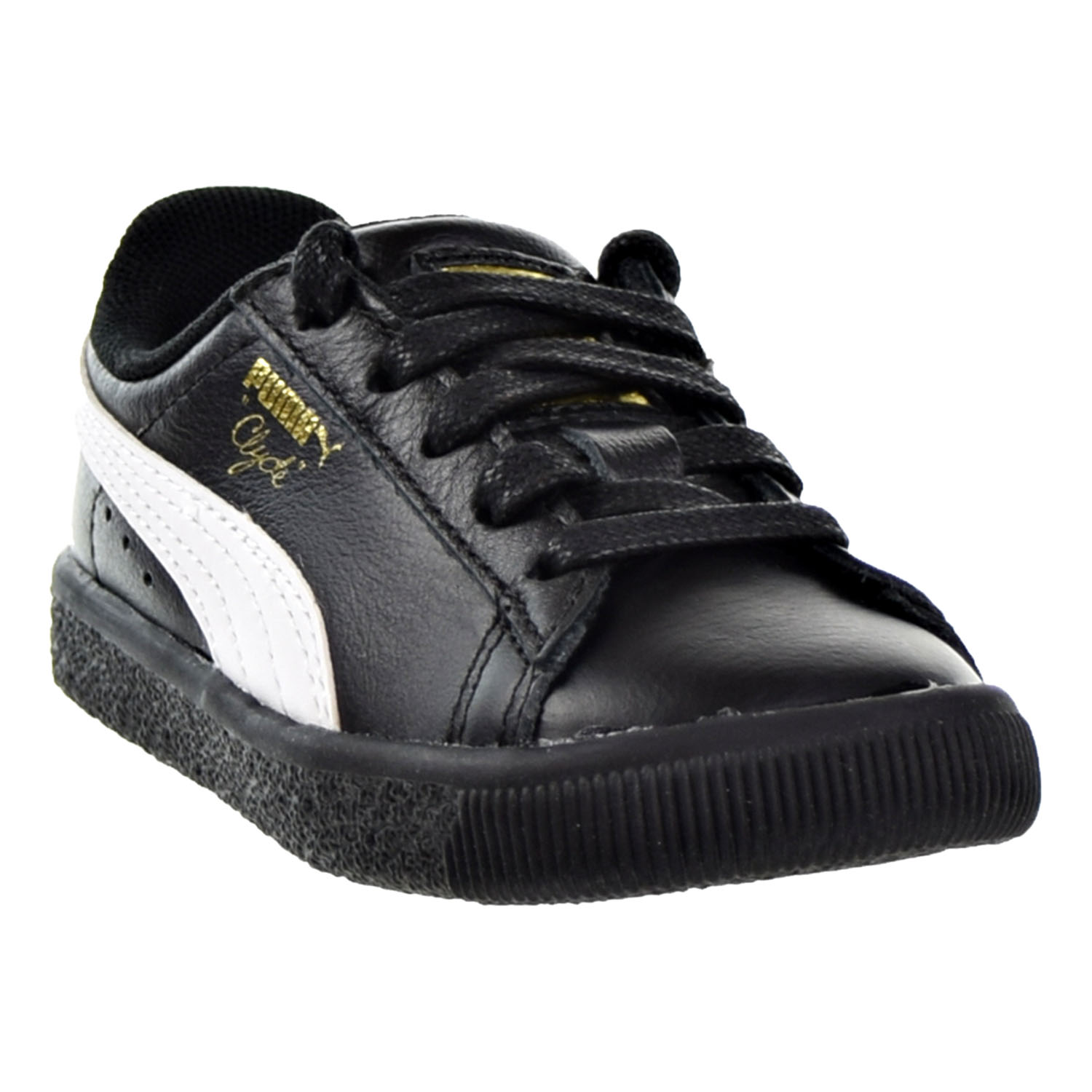 puma clyde mid core foil black