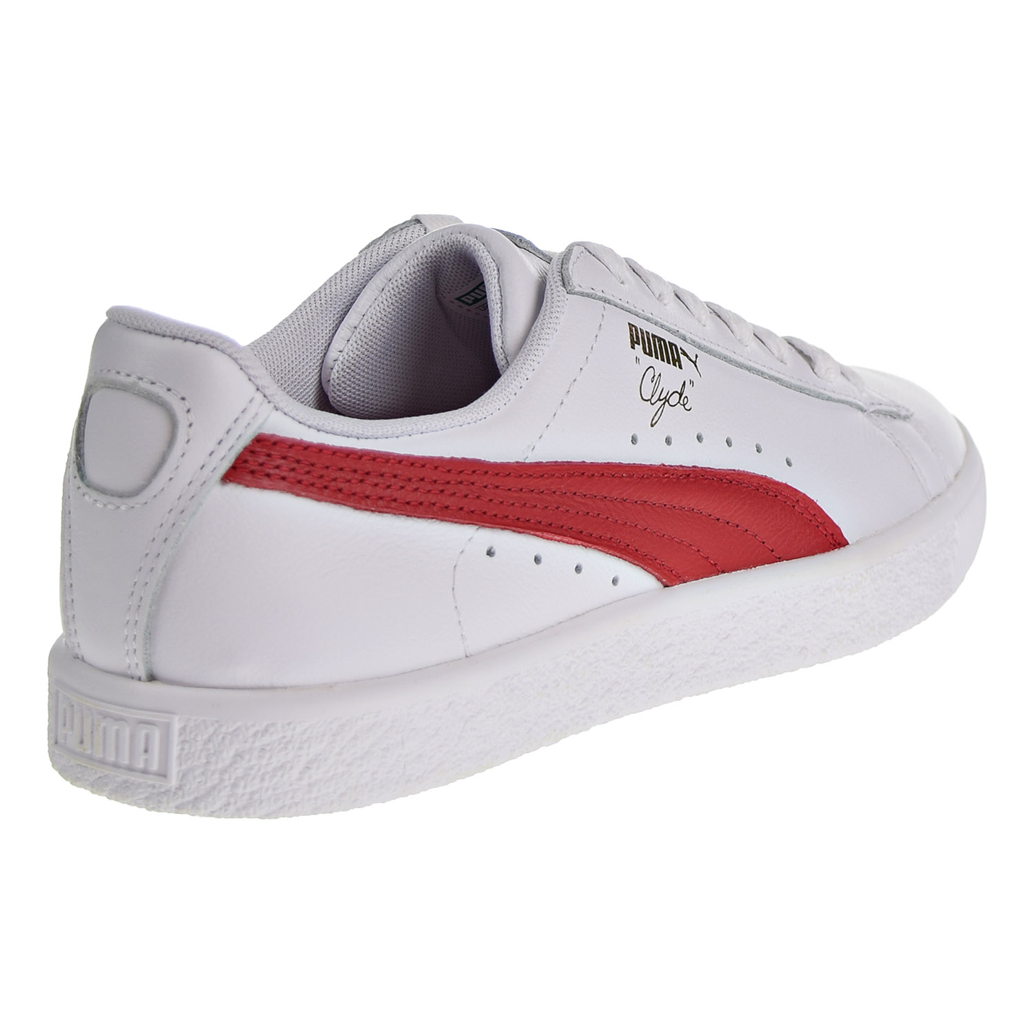 puma clyde core foil white