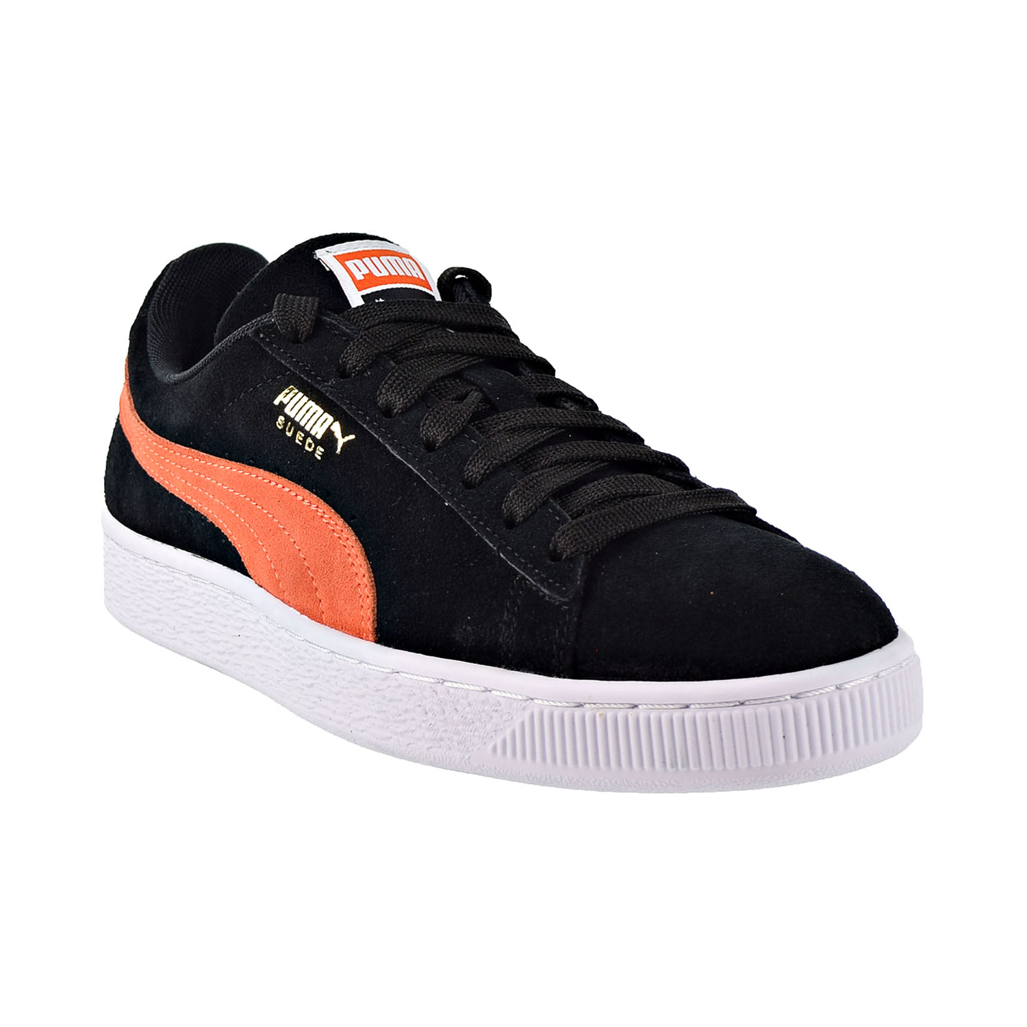 puma suede black shoes