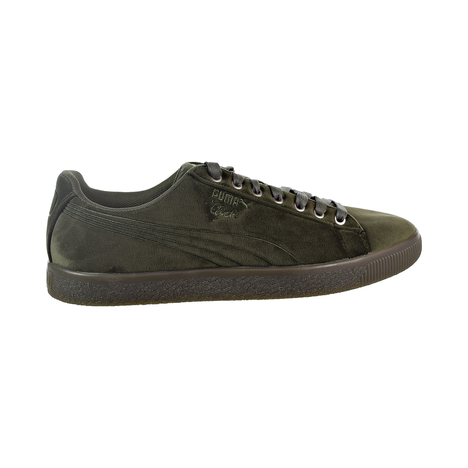 Puma clyde Velour Ice Men's Shoes Olive 