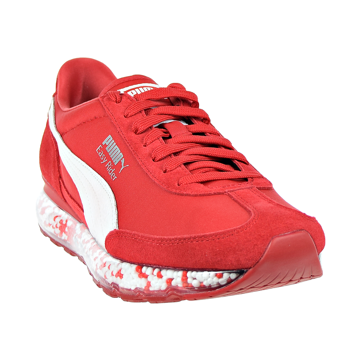 puma white ribbon shoes