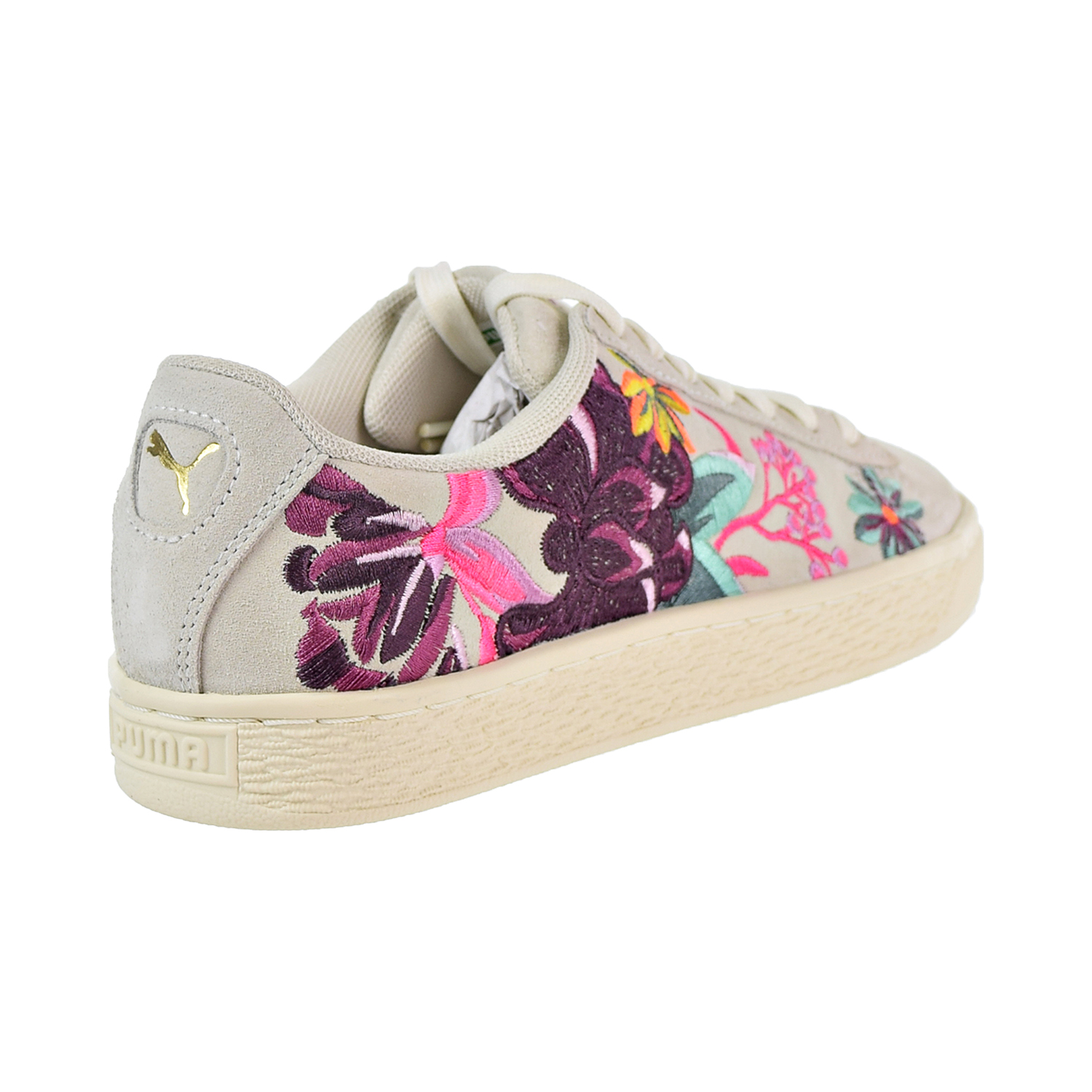 suede hyper embroidered women's sneakers