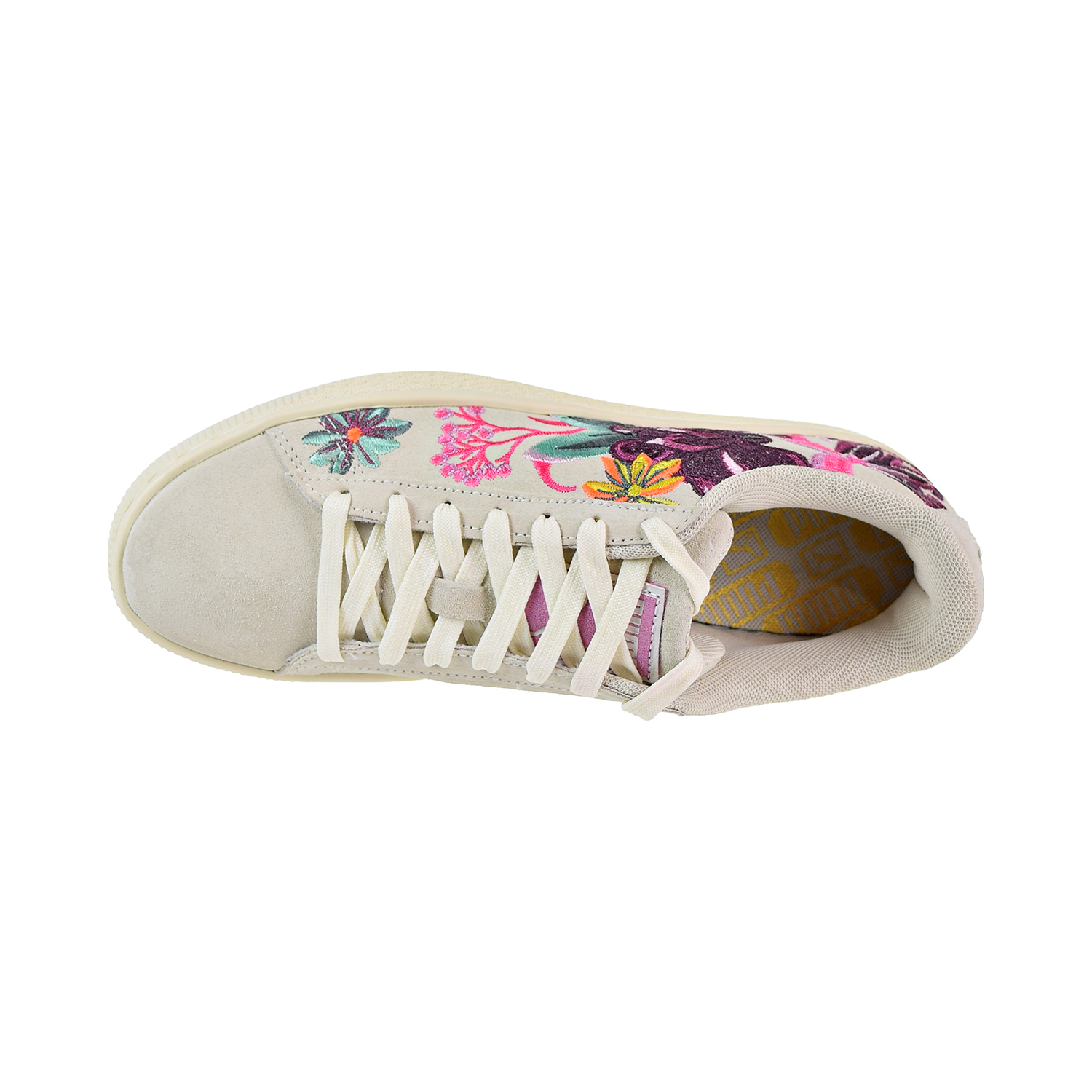 suede hyper embroidered women's sneakers