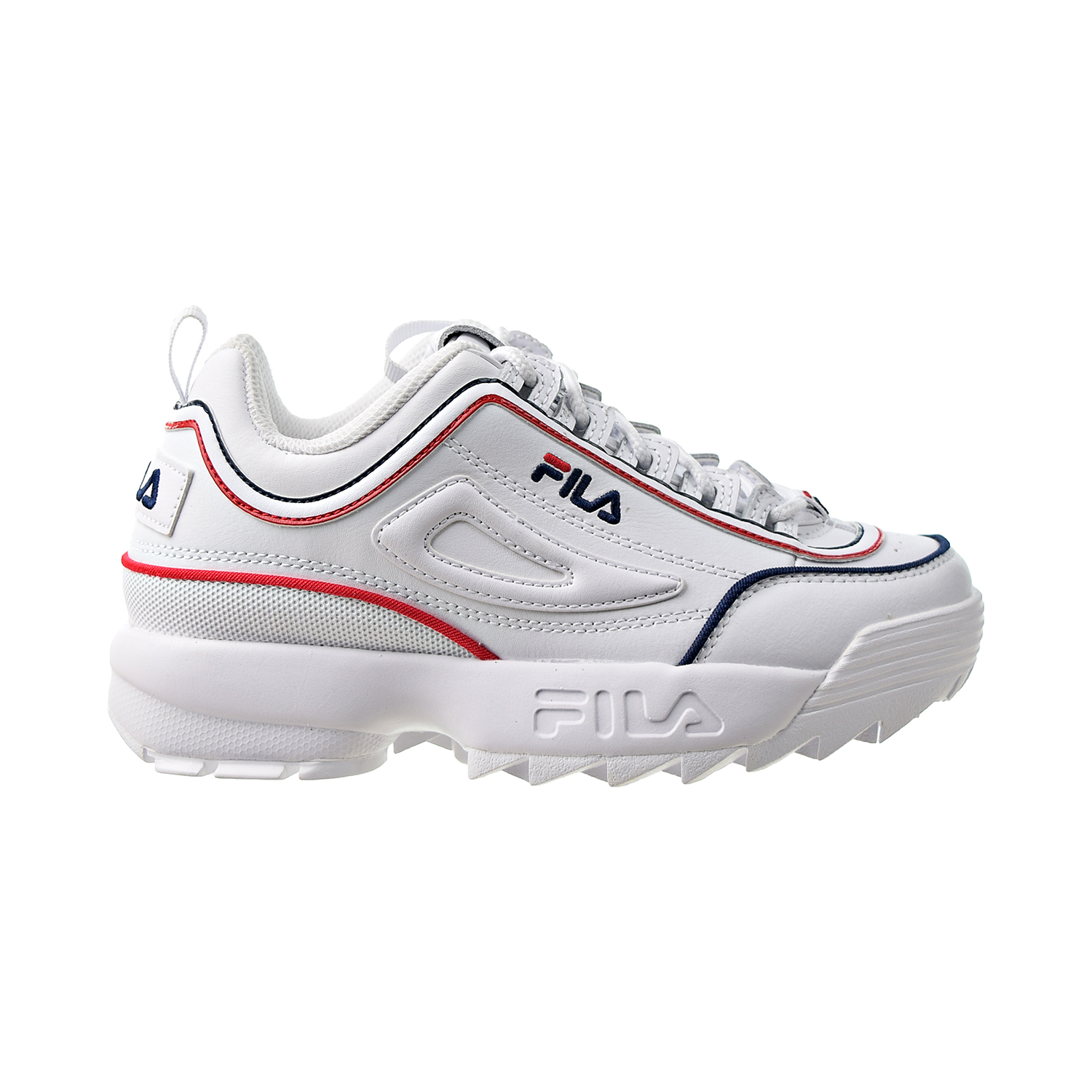 Обувь для больших детей Fila Disruptor II с контрастной окантовкой Белый-Темно-Красный 3FM01008-125