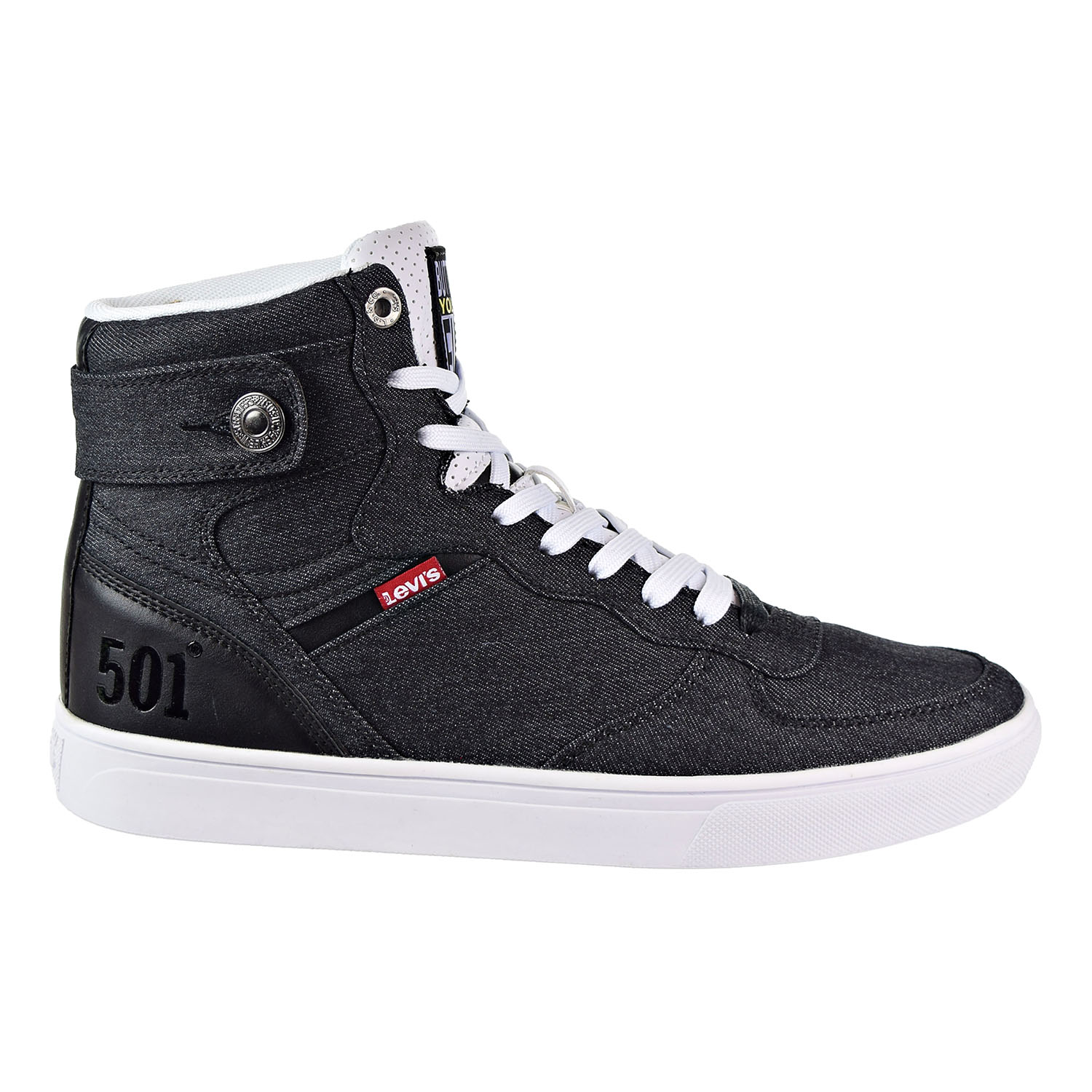 levi's shoes black and white
