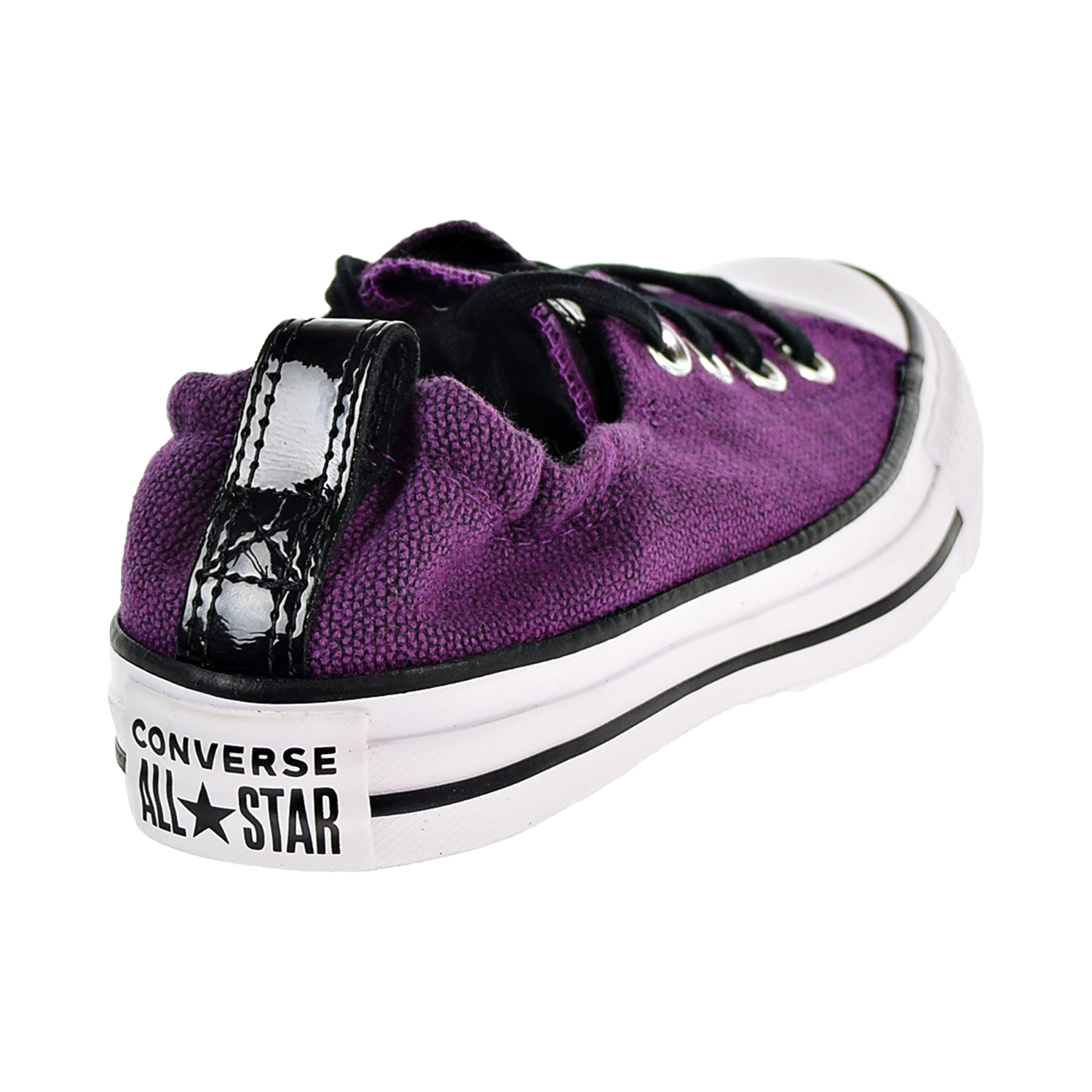 purple converse slip on