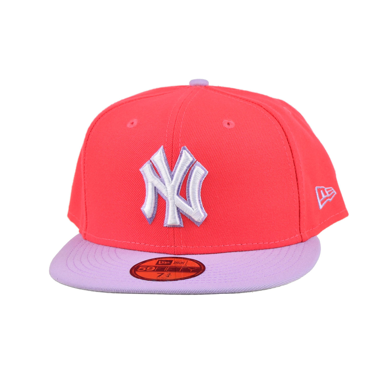 Мужская кепка New Era New York Yankees 2Tone Color Pack 59Fifty красно-фиолетовая