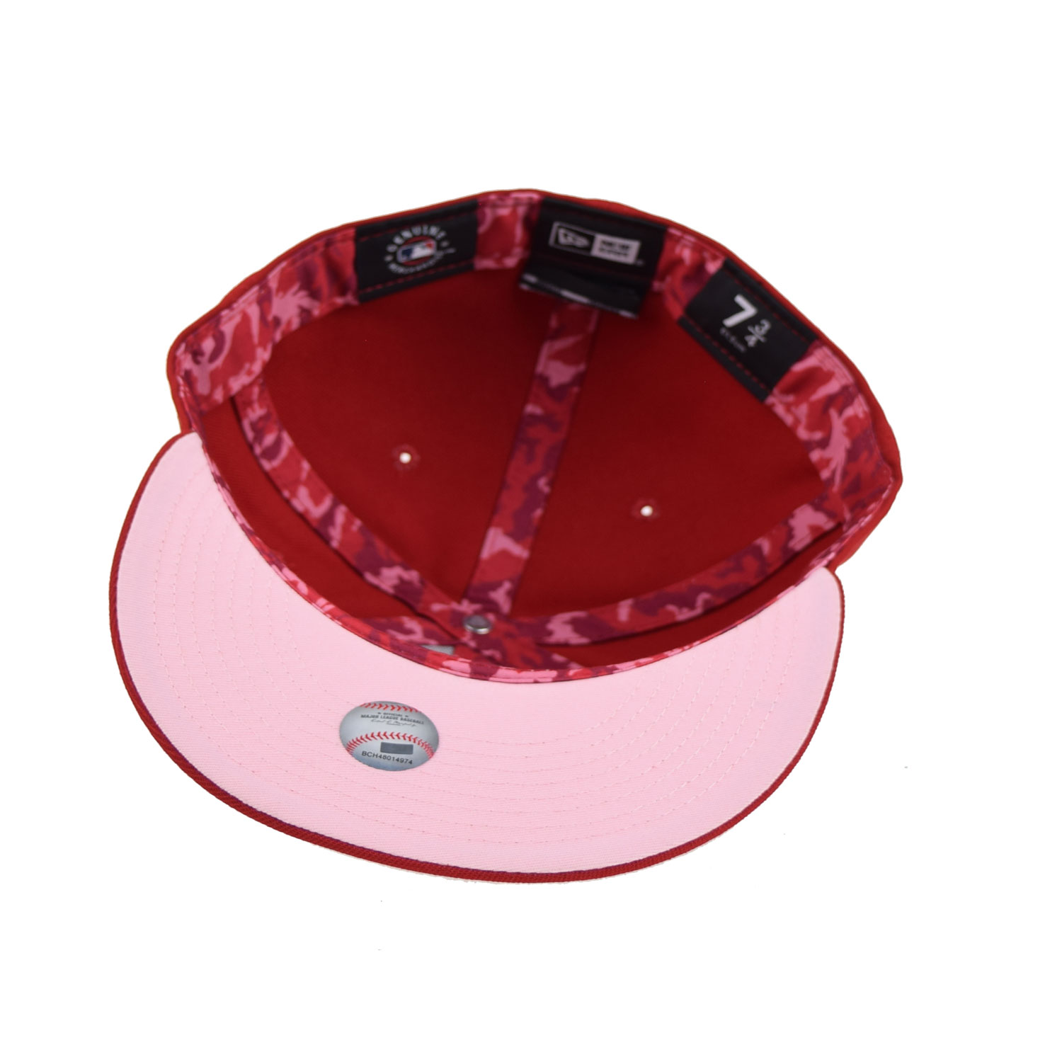 New Era Cincinnati Reds Monocamo 59Fifty Men's Fitted Hat Red-Pink