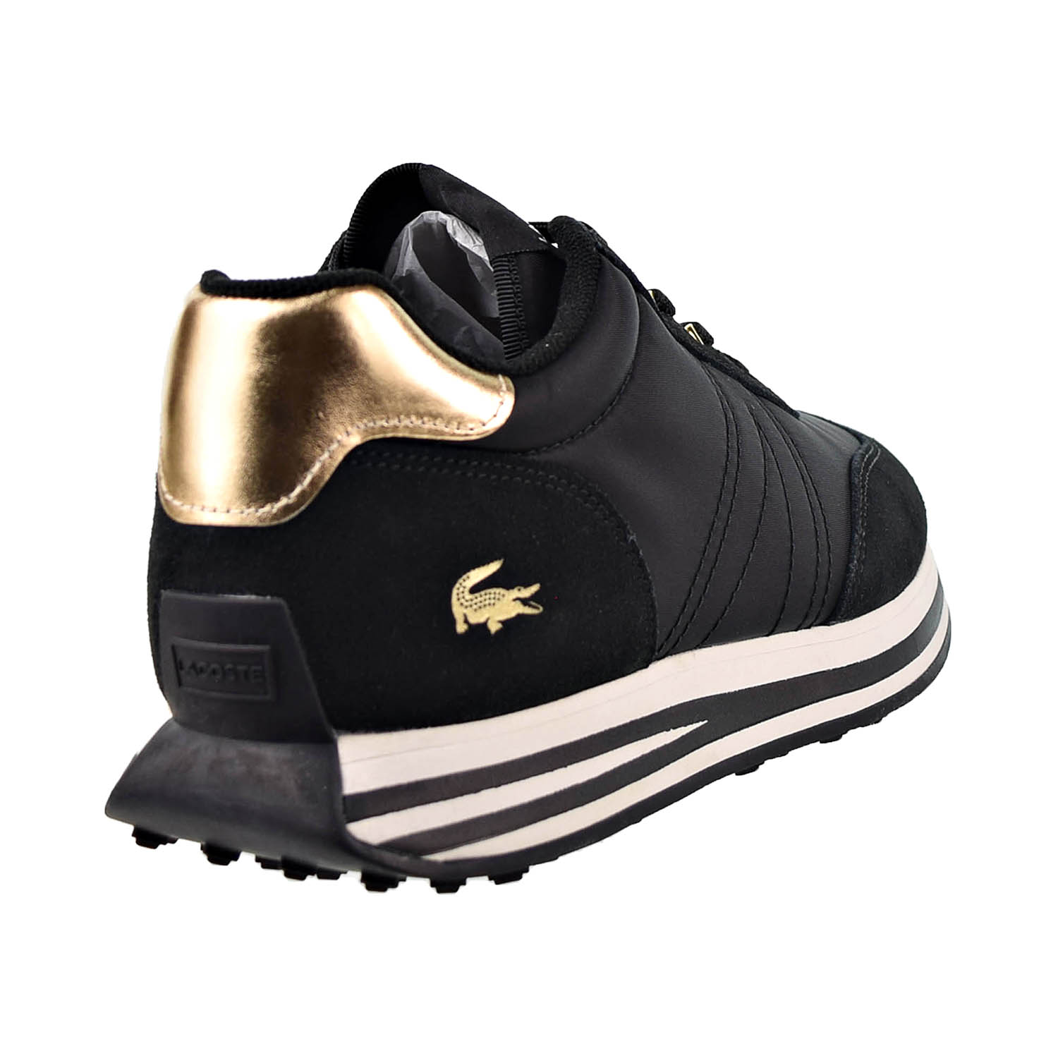 Lacoste chaymon black discount gold