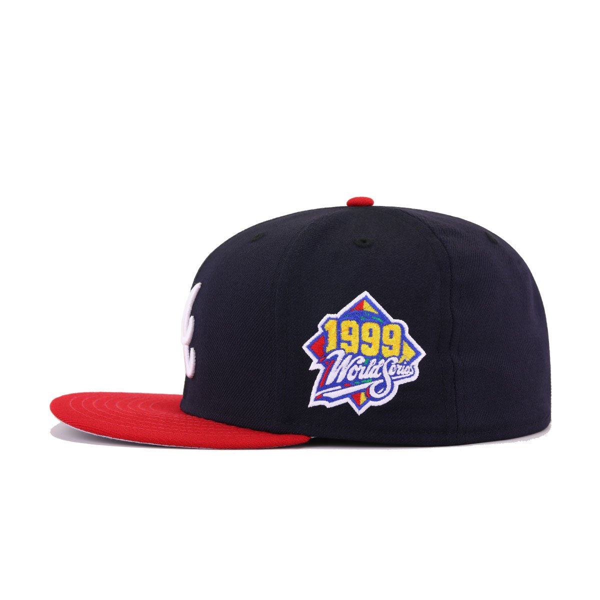 braves navy world series hat