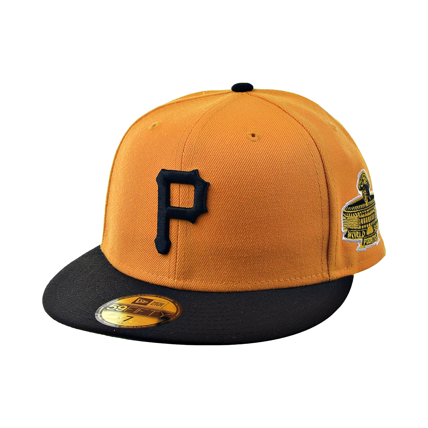 New Era 59Fifty Pittsburgh Pirates Green Bottom Men's Hat Yellow ...
