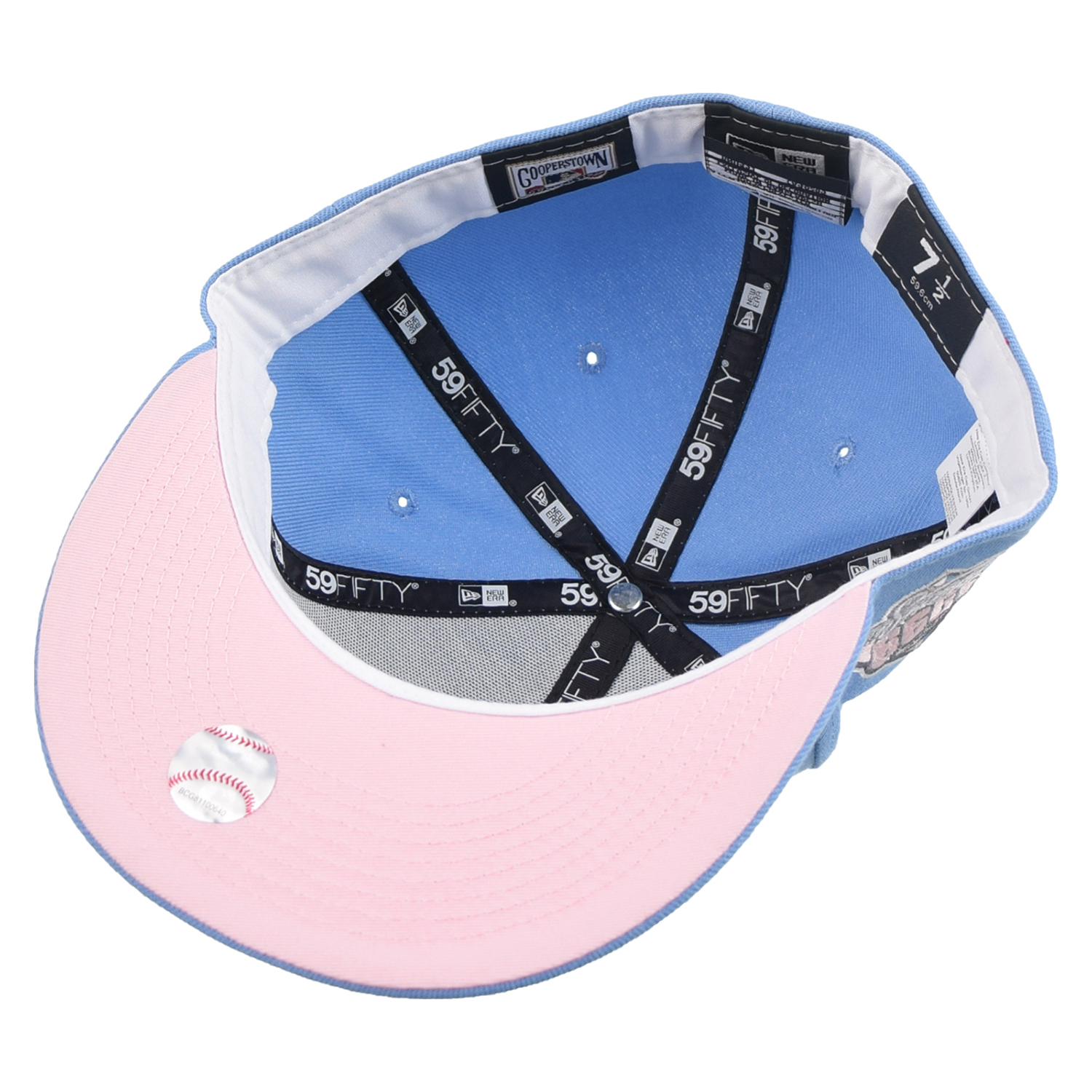 【海外限定】New Era 59FIFTY MLB New York Yankees Sky Blue Official New Era New York Yankees MLB Pastel Sky Blue