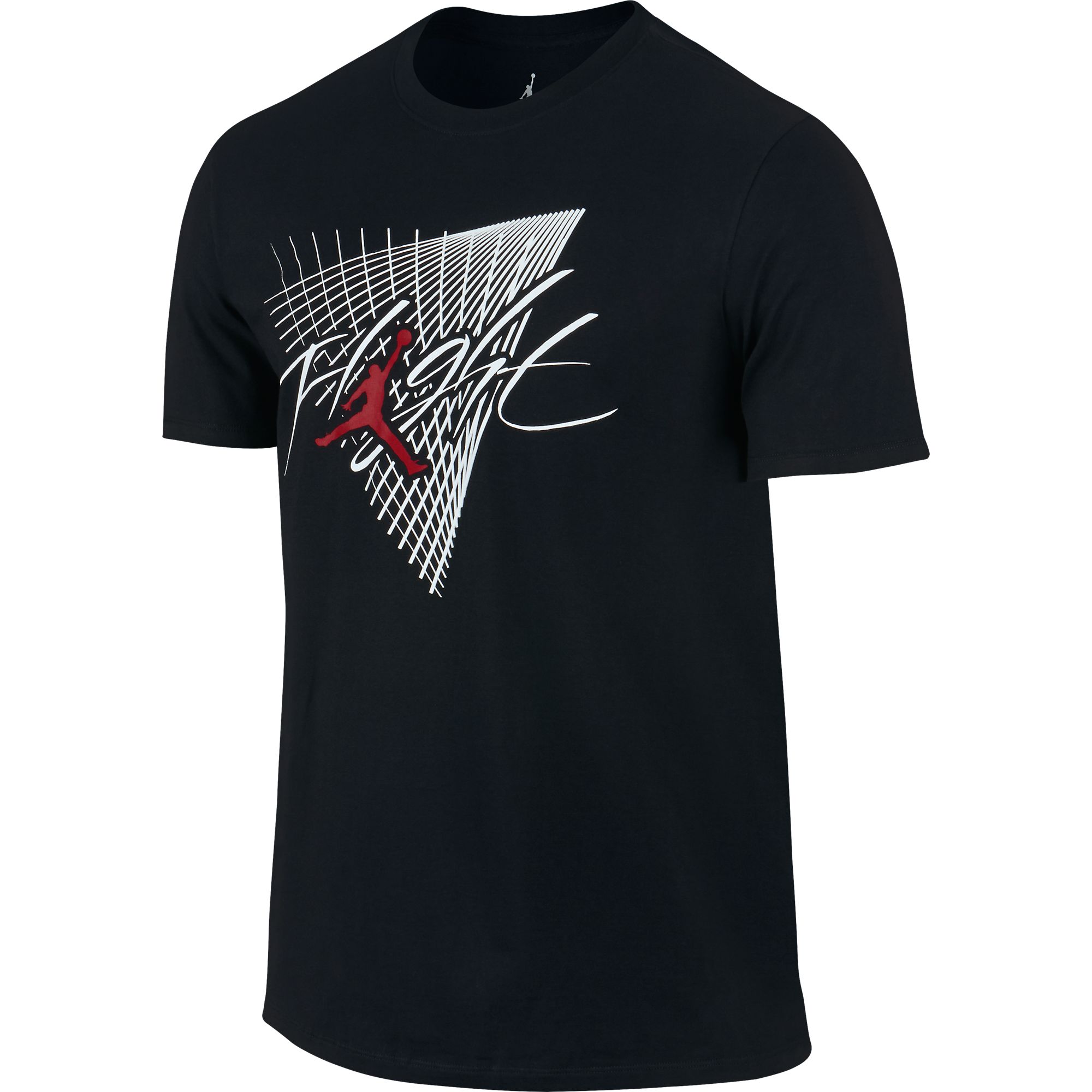 Jordan Men's Flight Grid T-Shirt Black/White/Gym Red 706850-010 | eBay