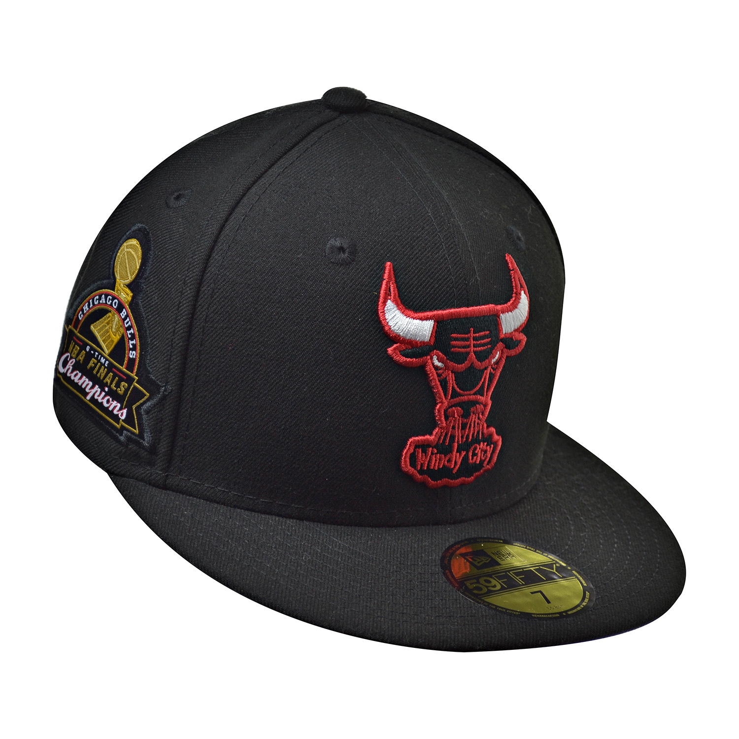 New Era Chicago Bulls 6 Time NBA Finals Champions 59Fifty Men's Fitted ...