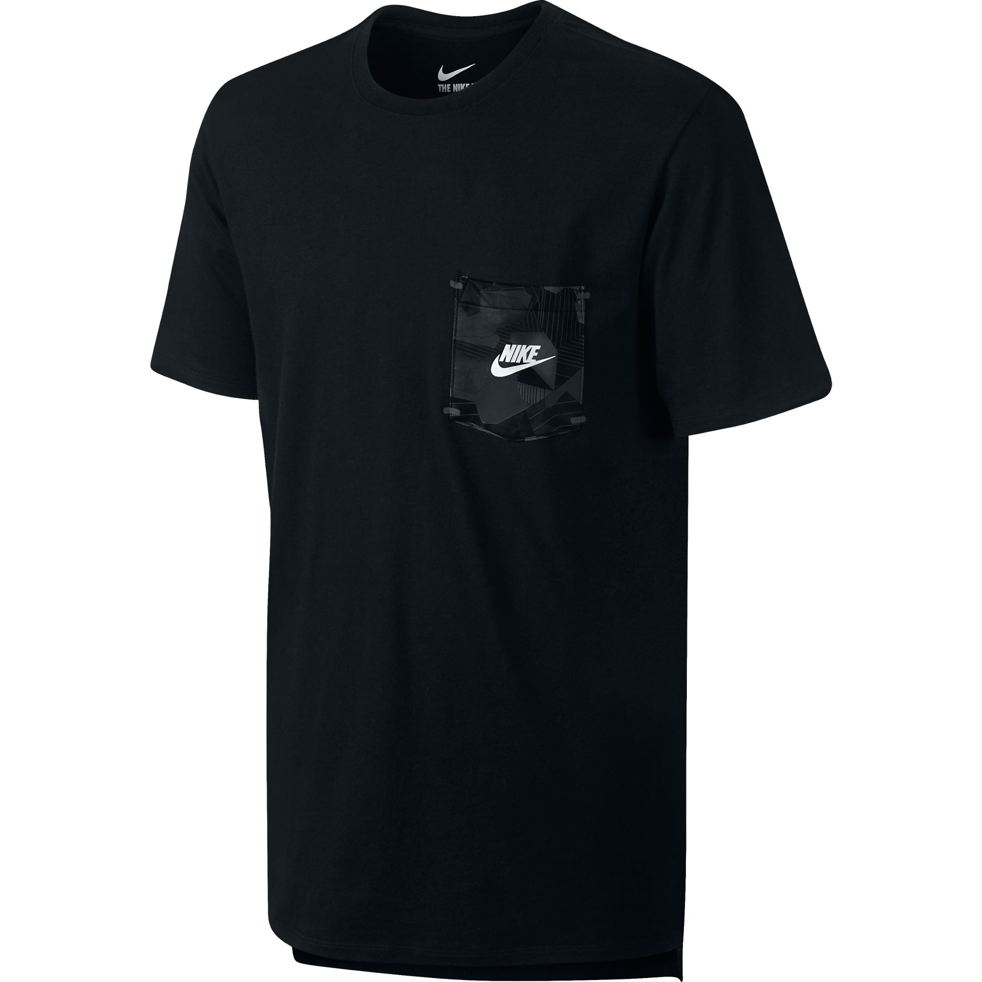 Nike Drop Hem Pocket Men's T-Shirt Black 805208-010 | eBay