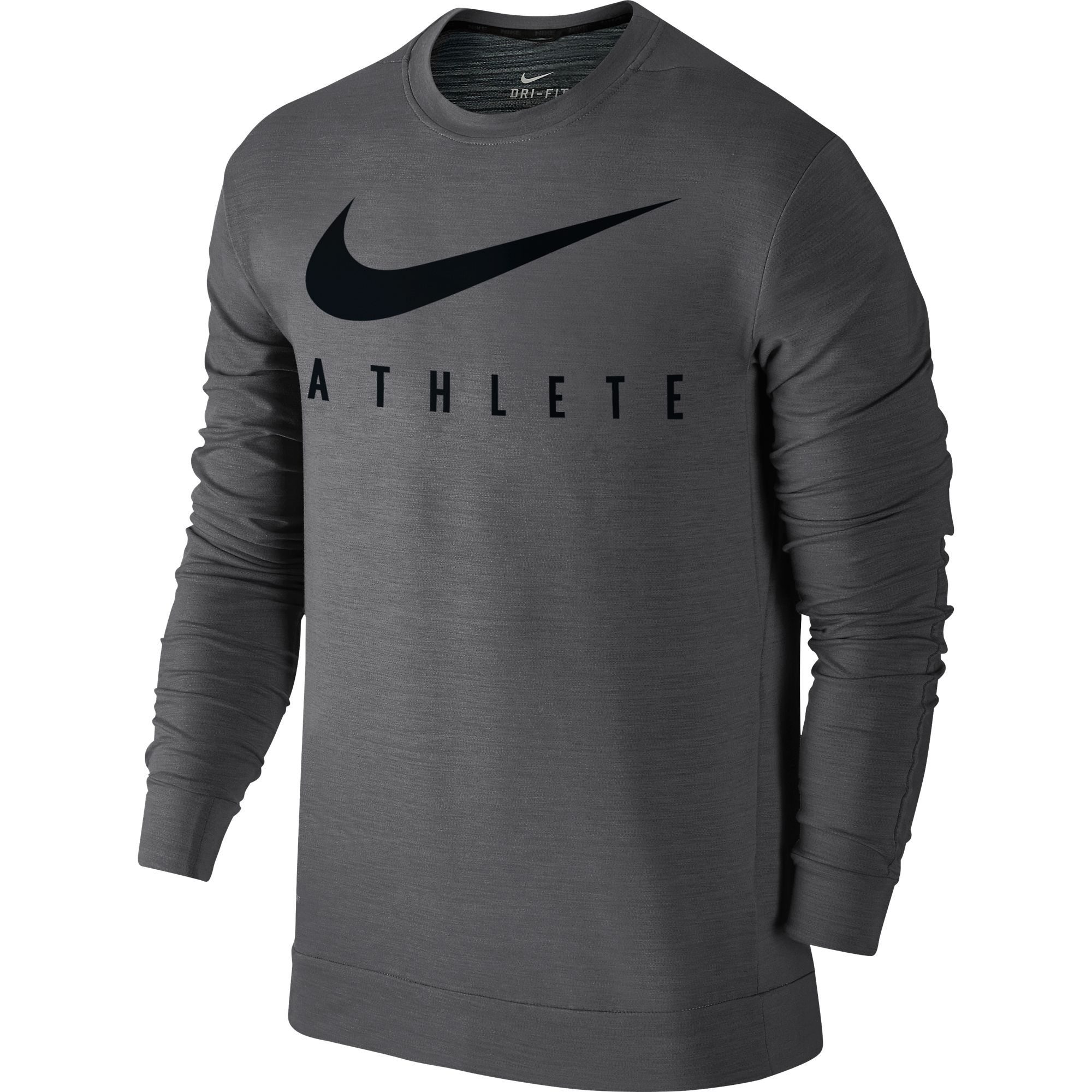 Nike Dry Long Sleeve Men's Training T-Shirt Grey | eBay