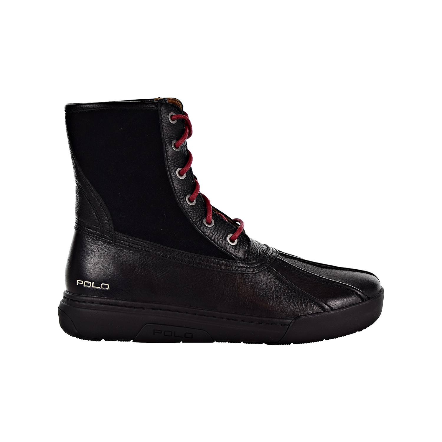 polo duck boots black