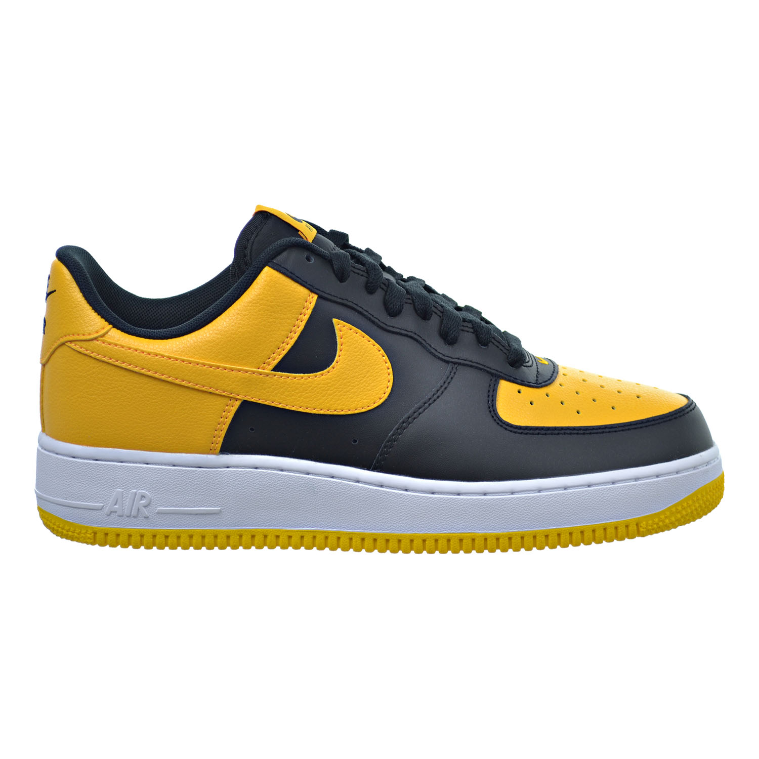 Nike Air Force 1 Men's Shoes Black/University Gold/White 820266-011 | eBay