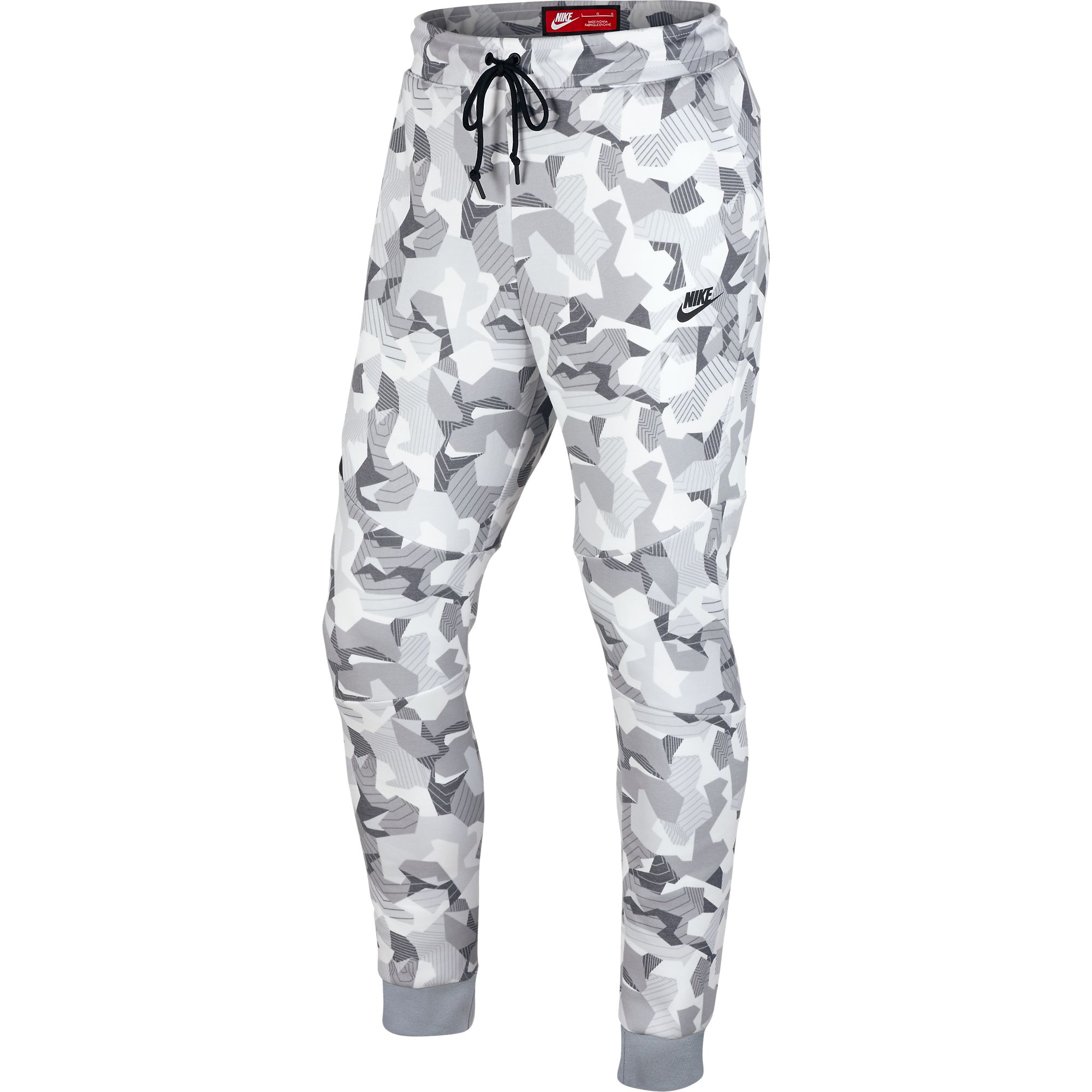 Men's Nike Sportswear Tech Fleece Camo Joggers In White 823499-100 | eBay