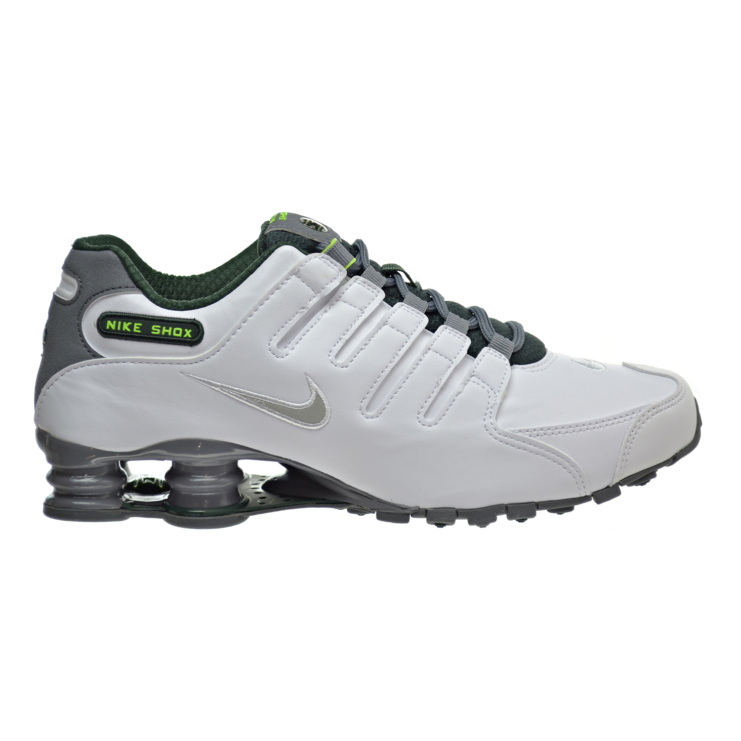 Nike Shox NZ SE Men's Shoes White/Metallic Silver/Grove Green 833579 ...