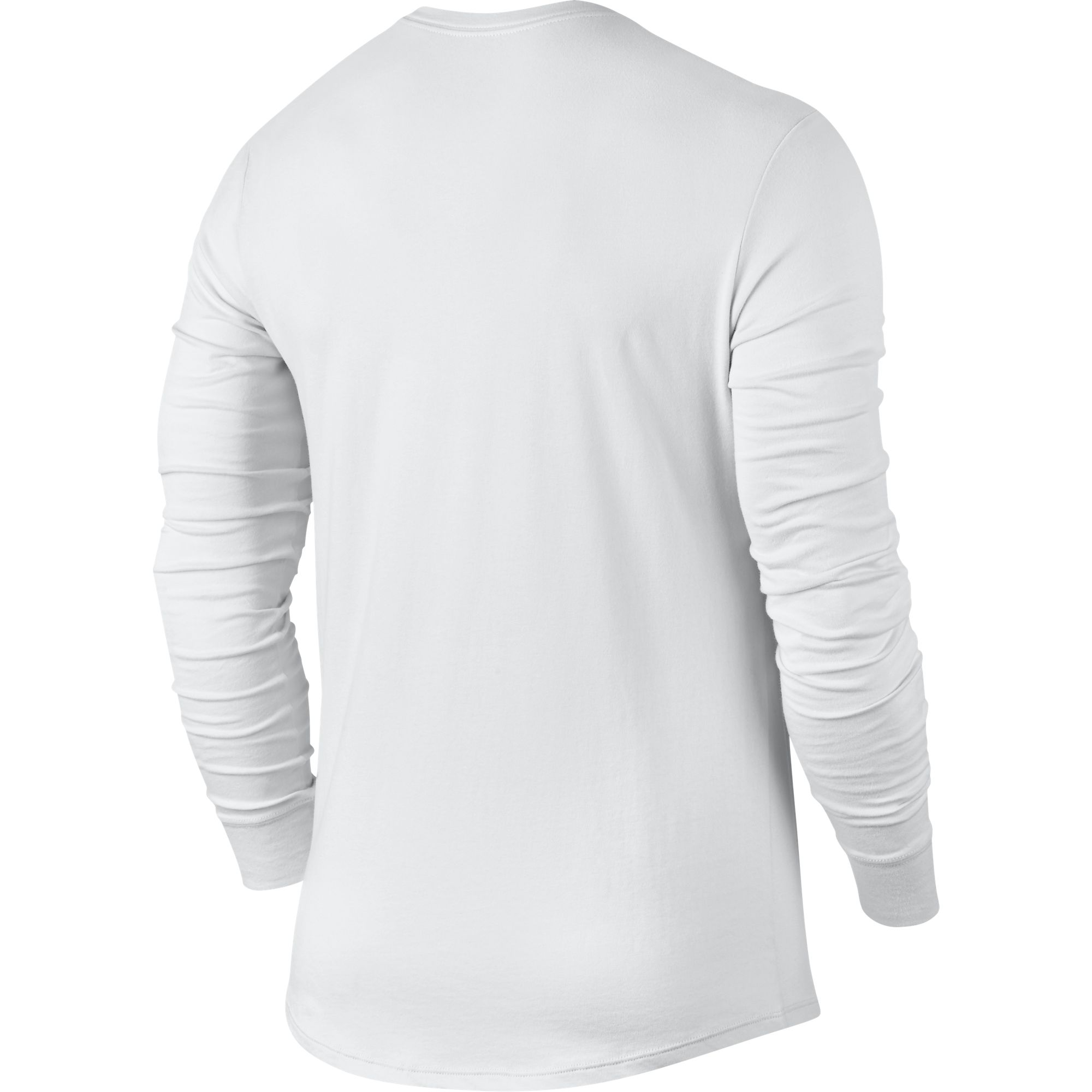  Air Jordan Crew Neck  Men s Long Sleeve T Shirt White 