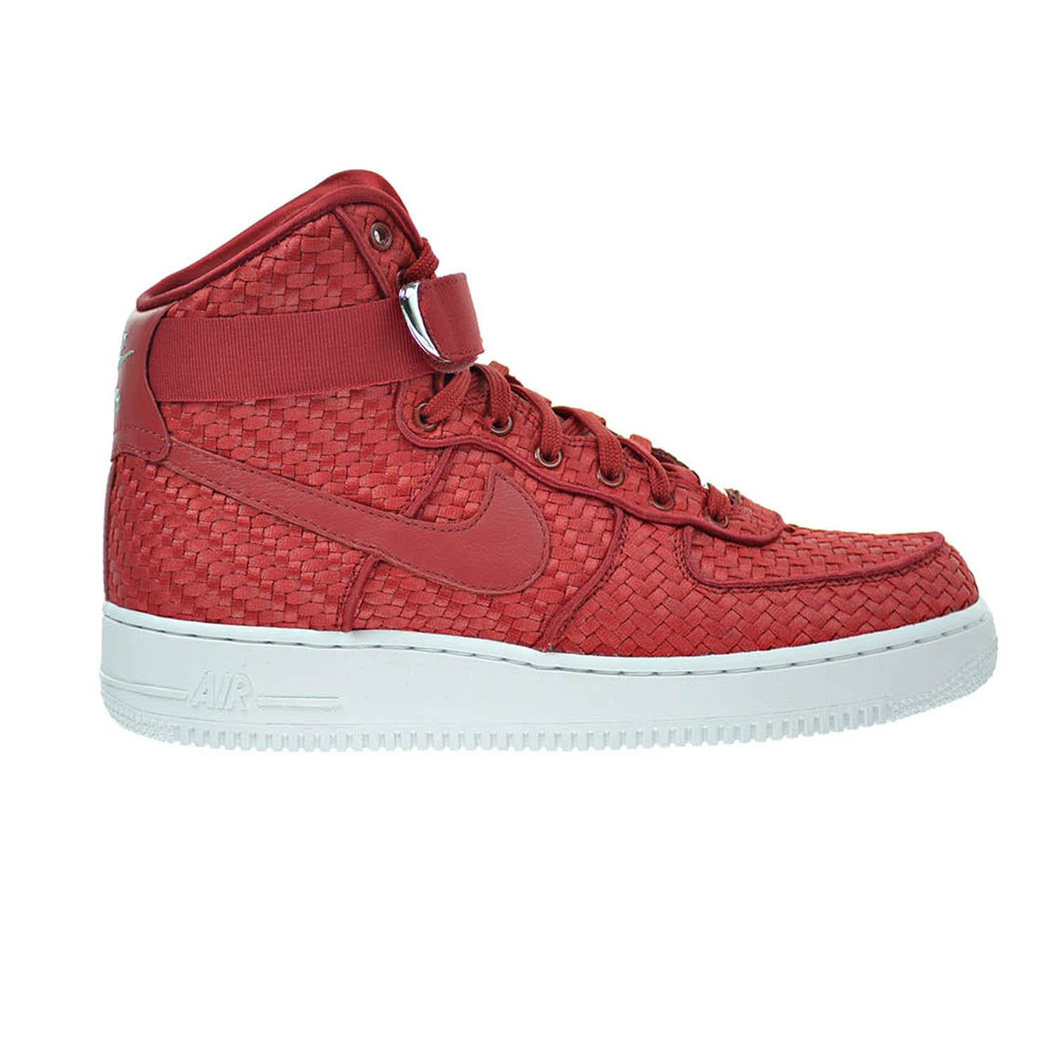 Nike Air Force 1 High '07 Lv8 Woven Men's Shoes Gym Red/White 843870 ...