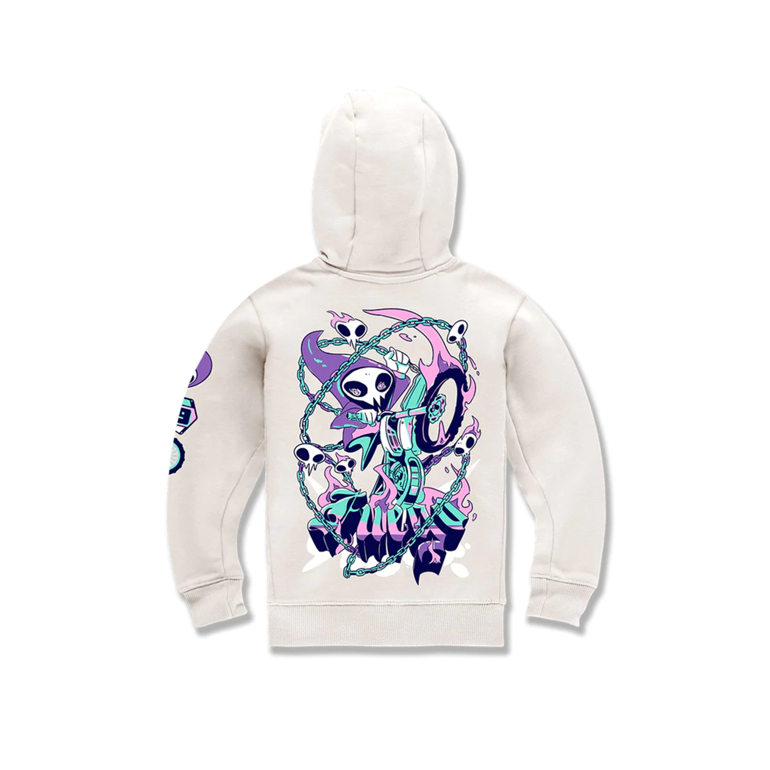 Jordan Craig Little Kids' Fuego Pullover Hoodie Cream 8447hk-cream - Picture 2 of 5