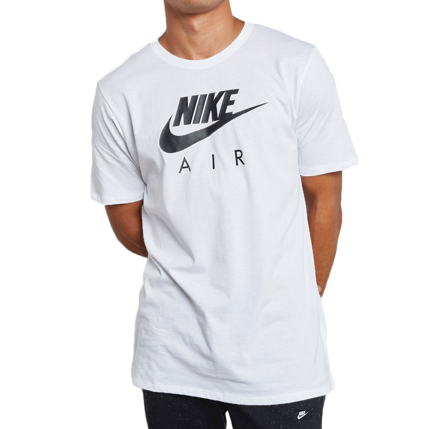 Nike Air Max Sportswear Men's Shortsleeve T-Shirt White-Black 856451 ...